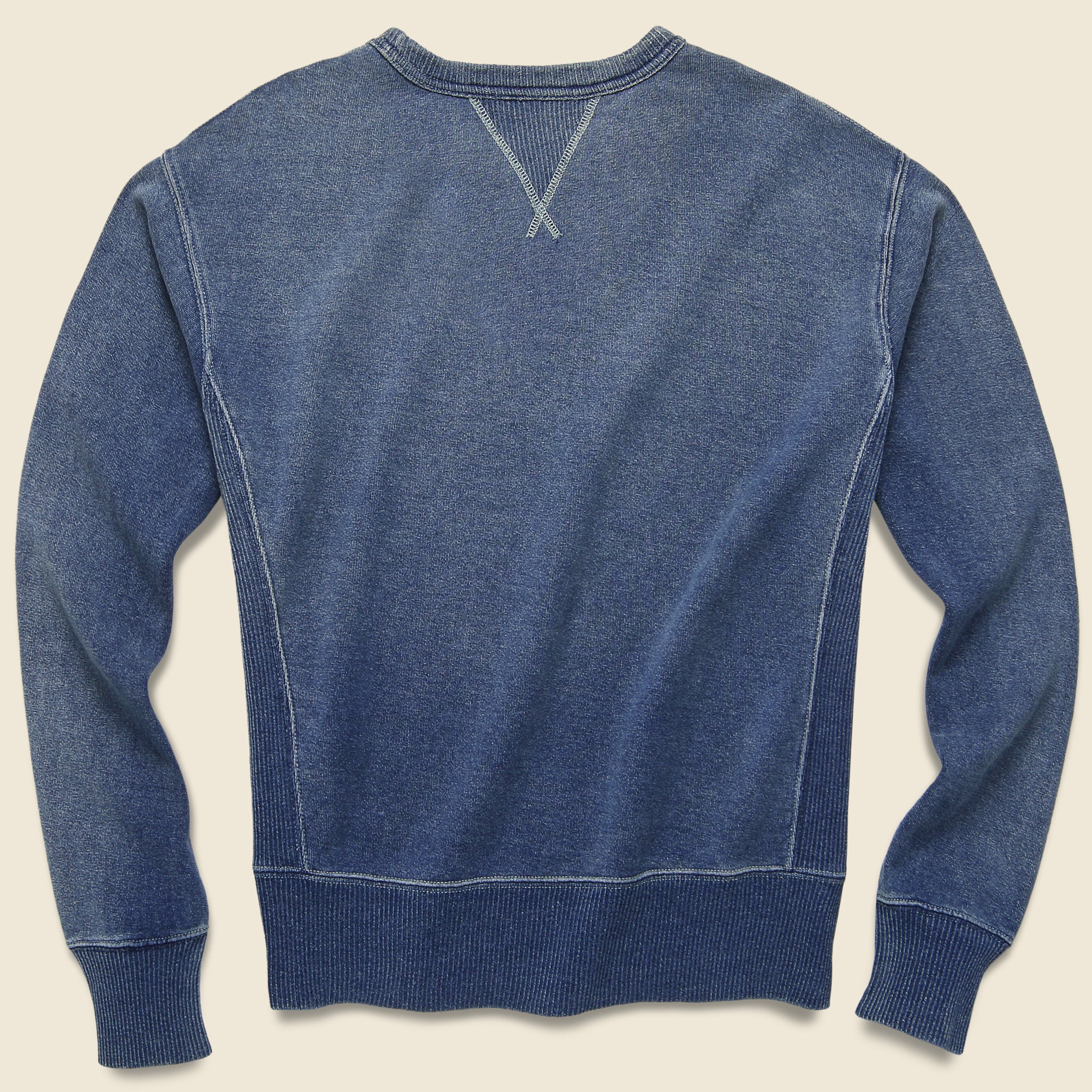French Terry Sweatshirt - Washed Indigo - Image 3