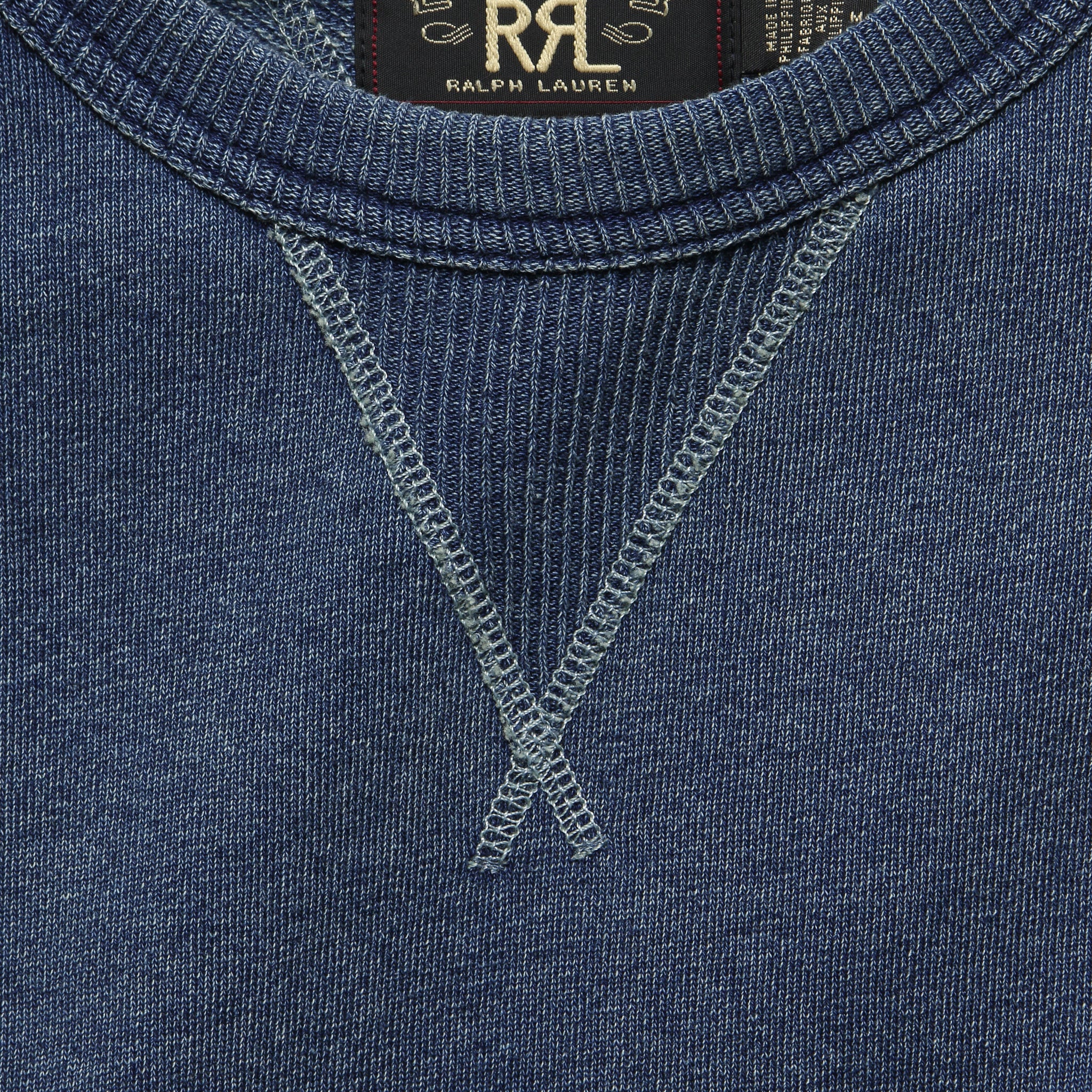 French Terry Sweatshirt - Washed Indigo - Image 4