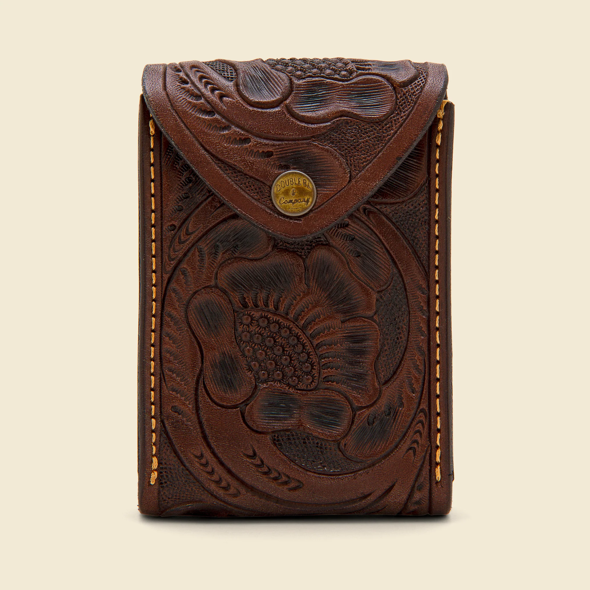 Hand-Tooled Playing Cards Case Set