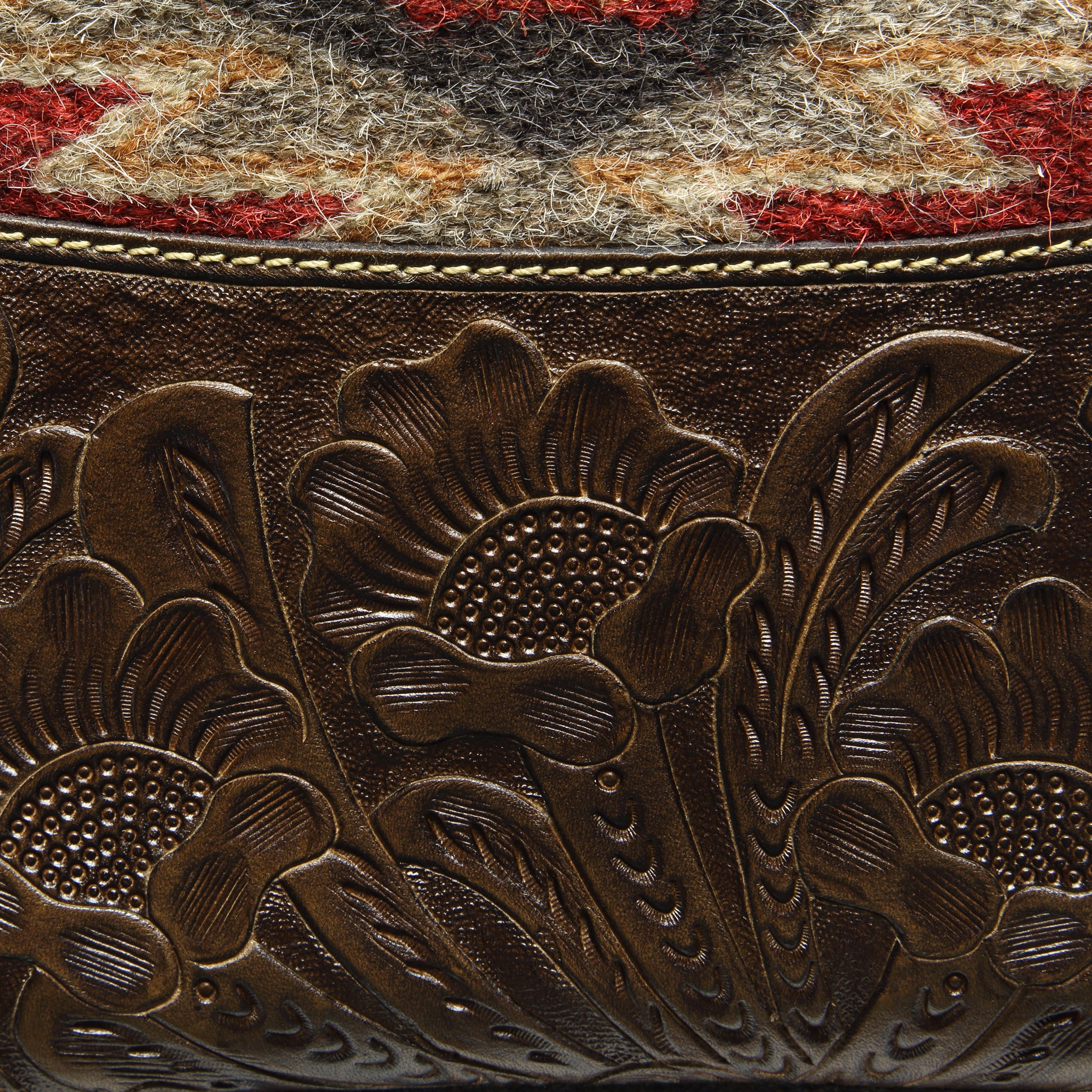 Handwoven Pecos Leather Duffle - Image 6