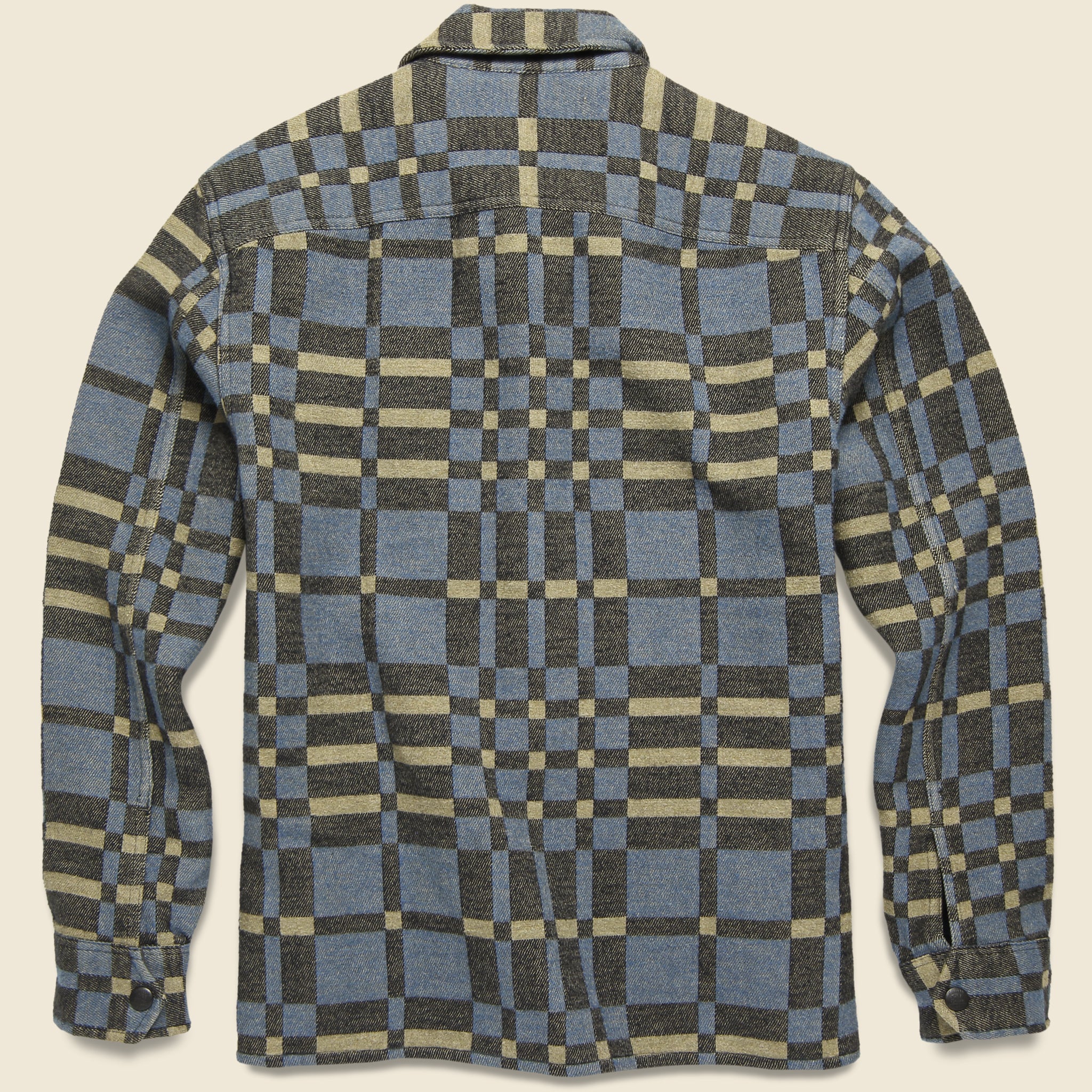Jacquard Overshirt - Blue/Black - Image 2