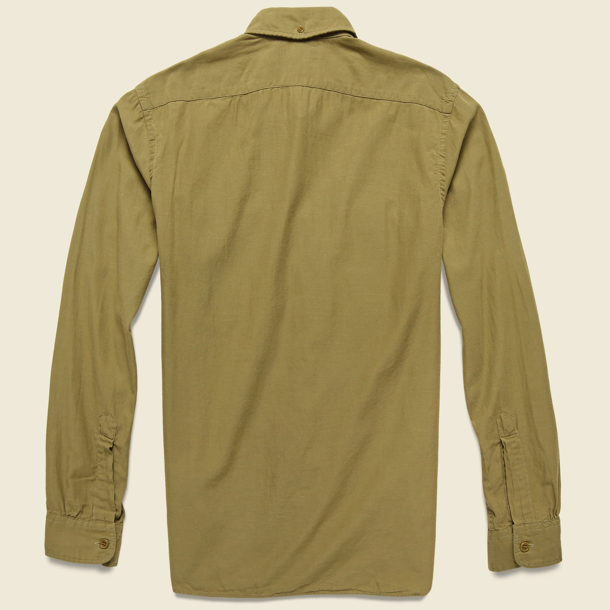 Clayton Sateen Military Shirt - Desert Tan - Image 2