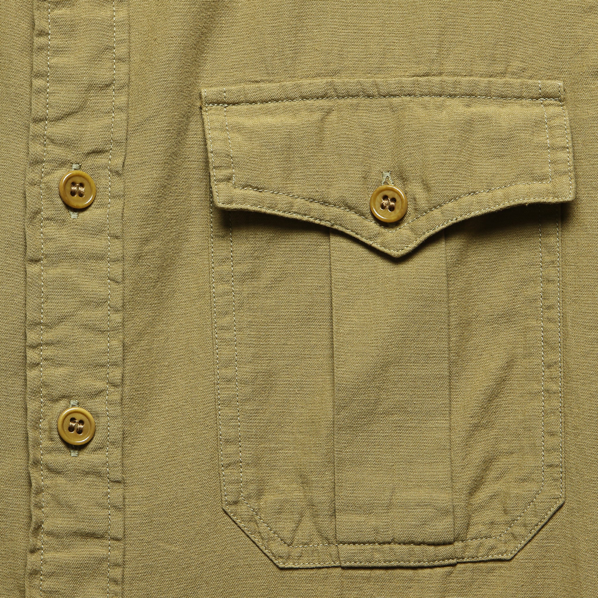 Clayton Sateen Military Shirt - Desert Tan - Image 3