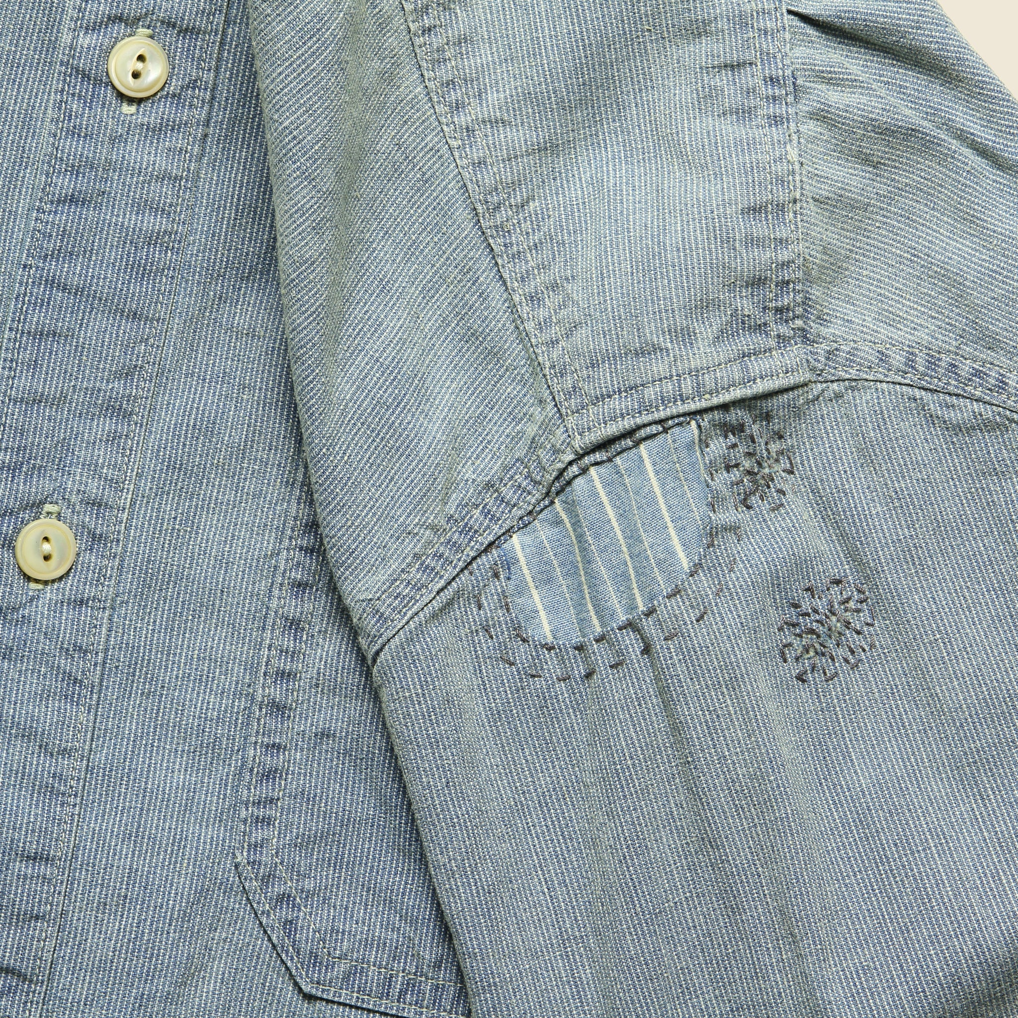 Burke Workshirt - Indigo/Natural - Image 4