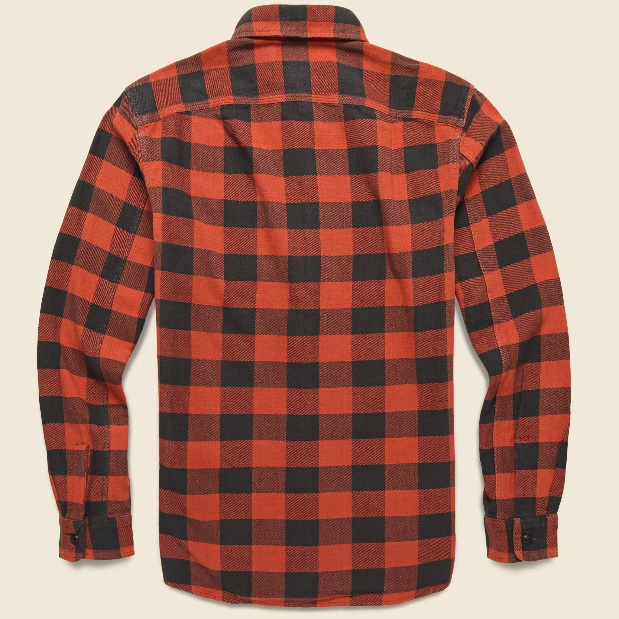 Farrell Plaid Workshirt - Red/Black - Image 5