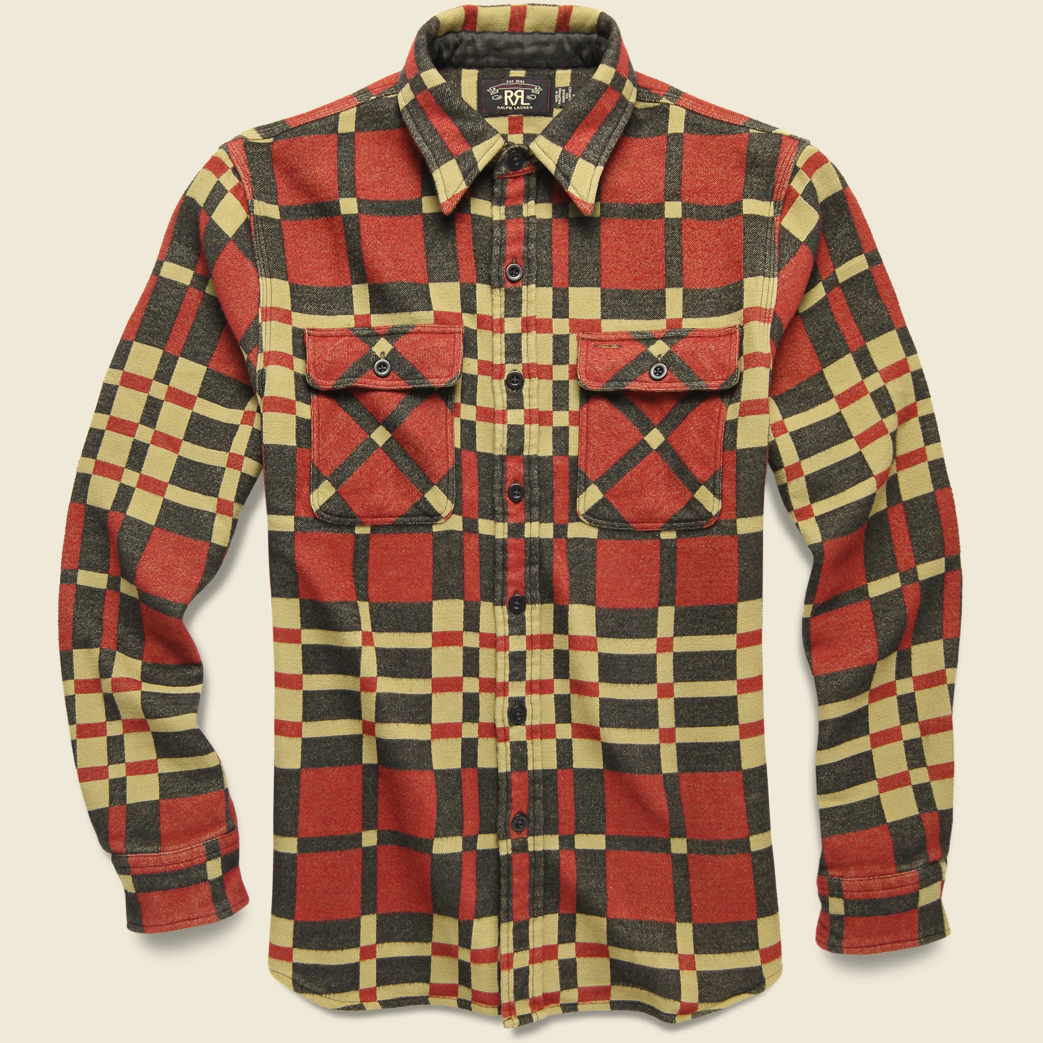 Blanket Jacquard Overshirt - Red