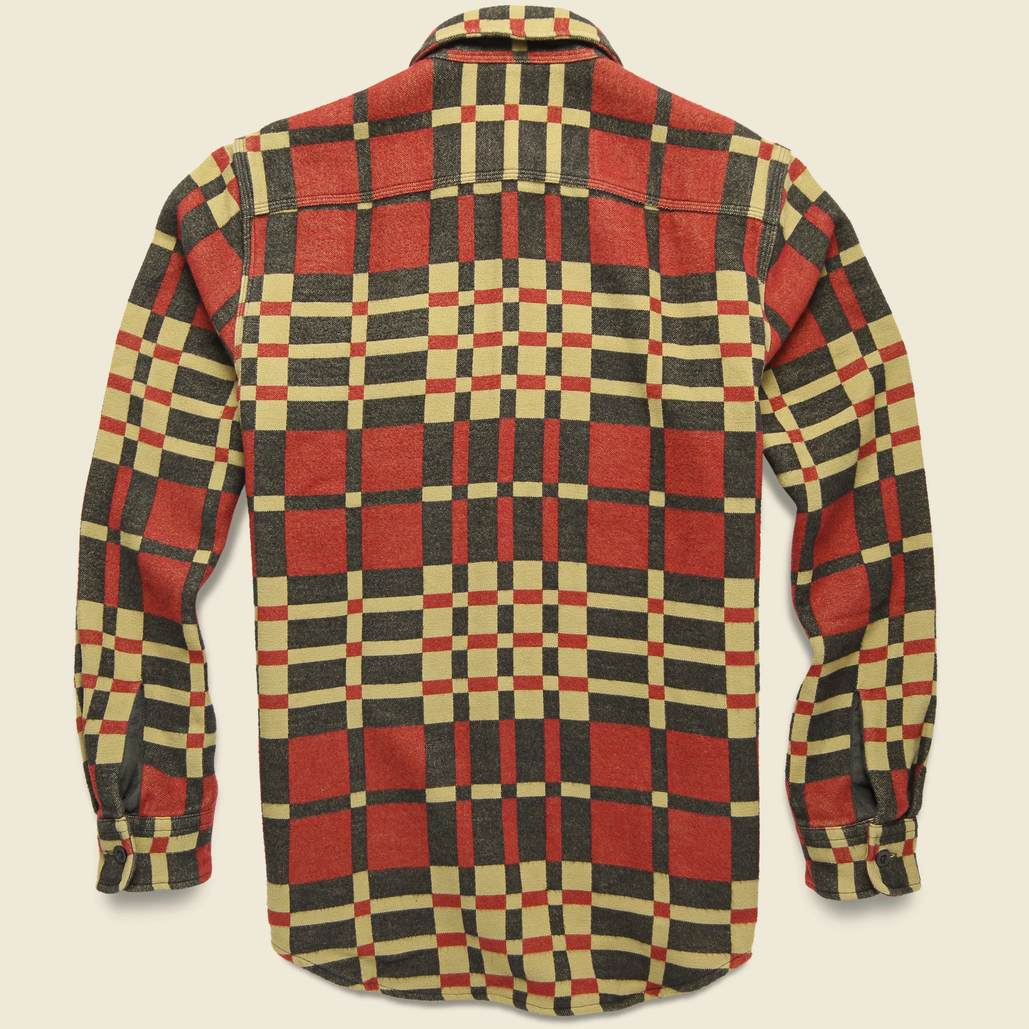 Blanket Jacquard Overshirt - Red - Image 2