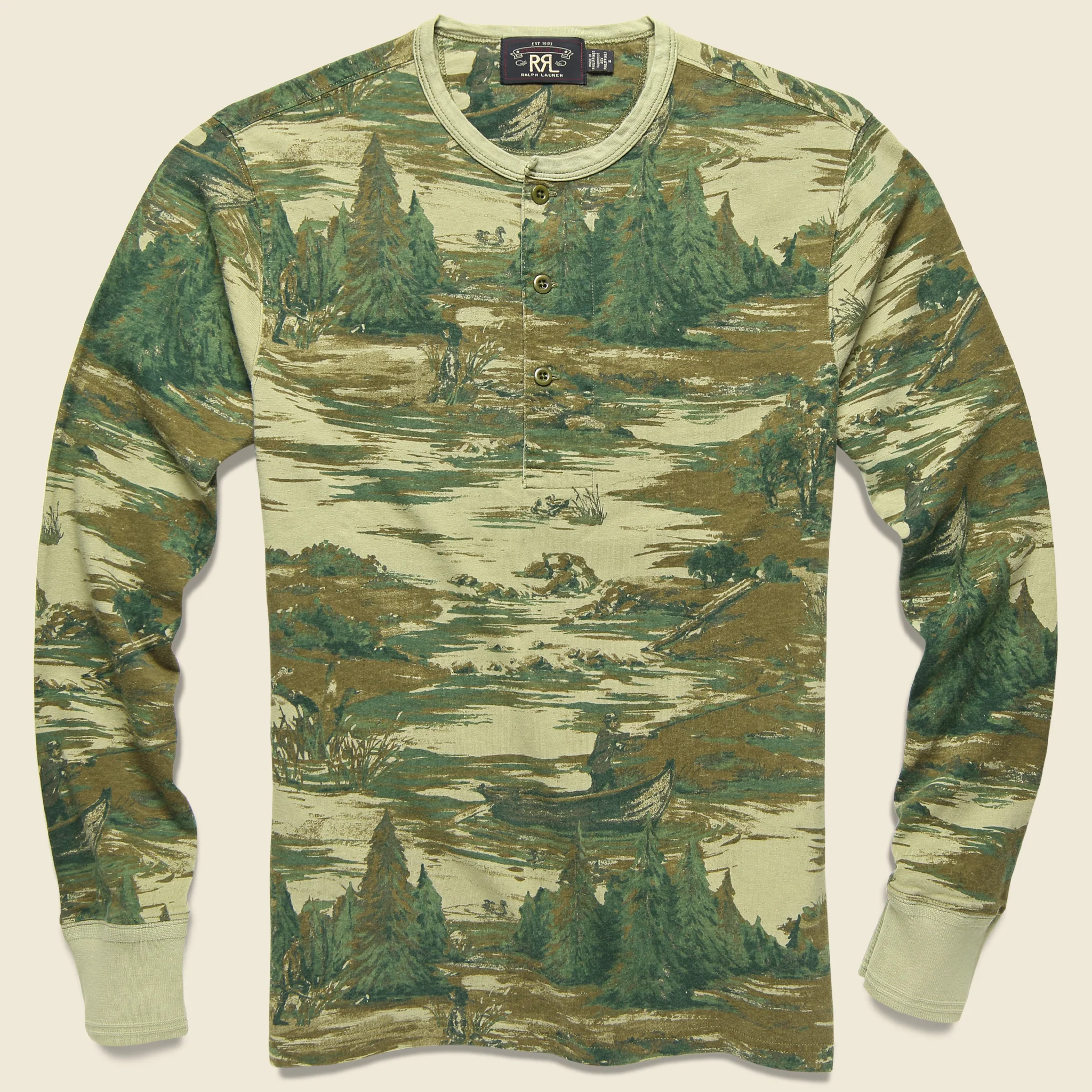 Jersey Henley - Brown