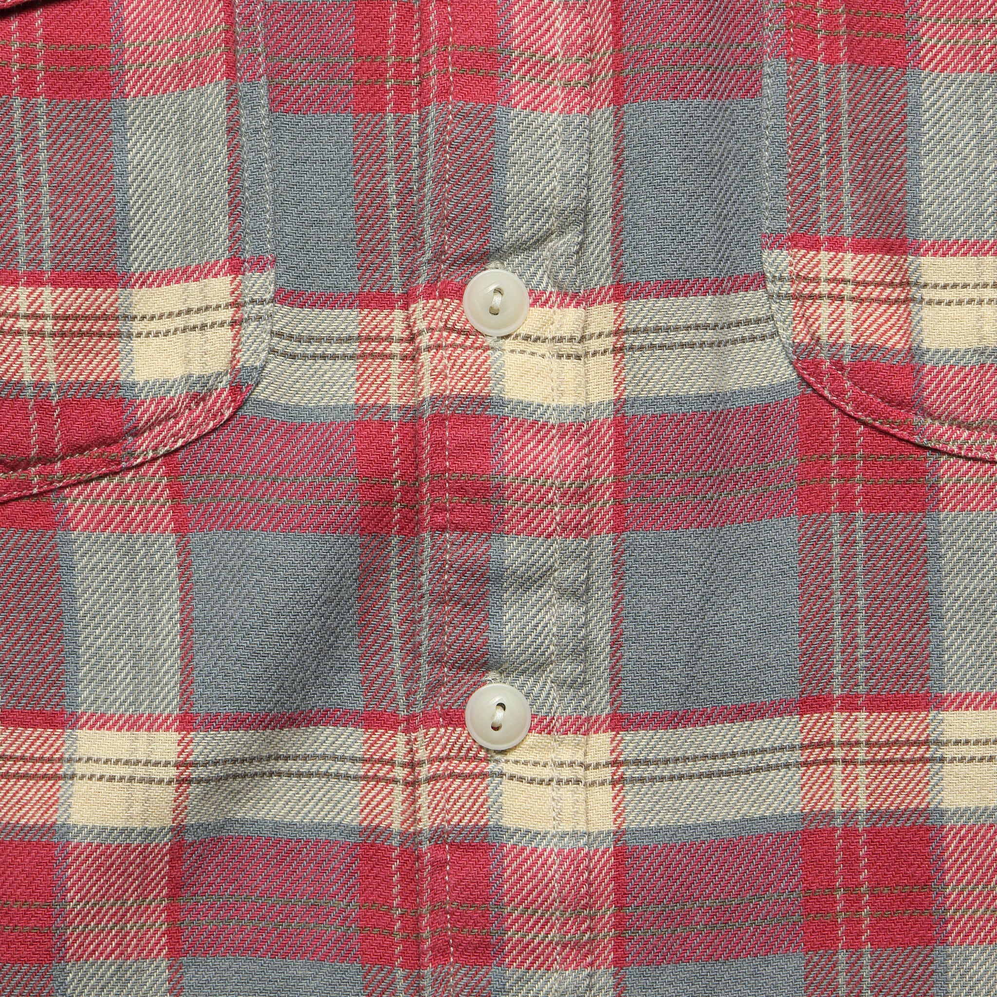 Lee Plaid Twill Workshirt - Red/Indigo - Image 3