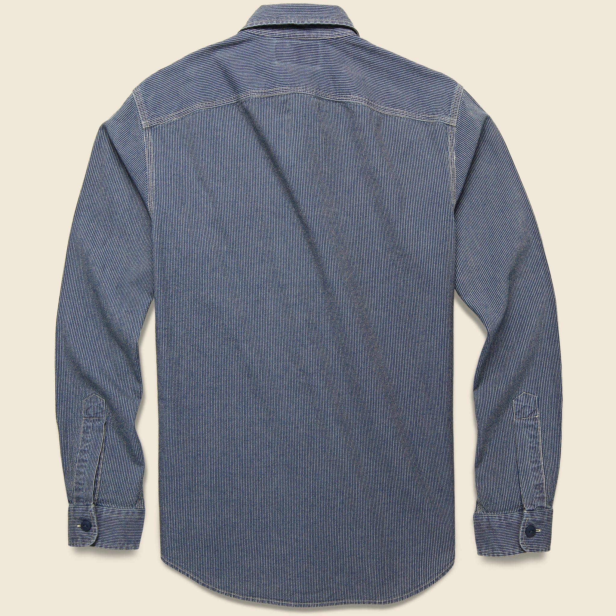 Striped Workshirt - Indigo - Image 2