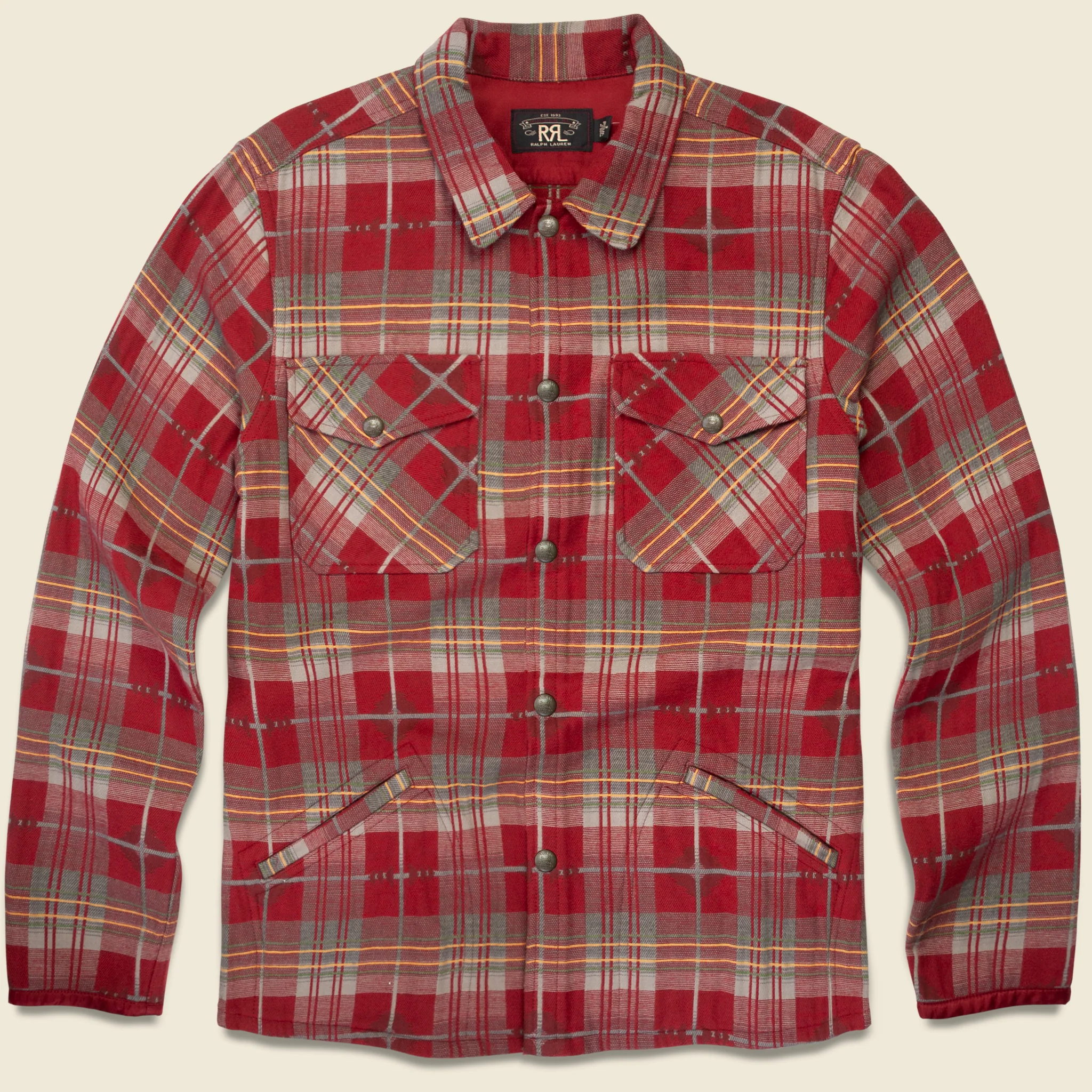 Jacquard Workshirt - Red