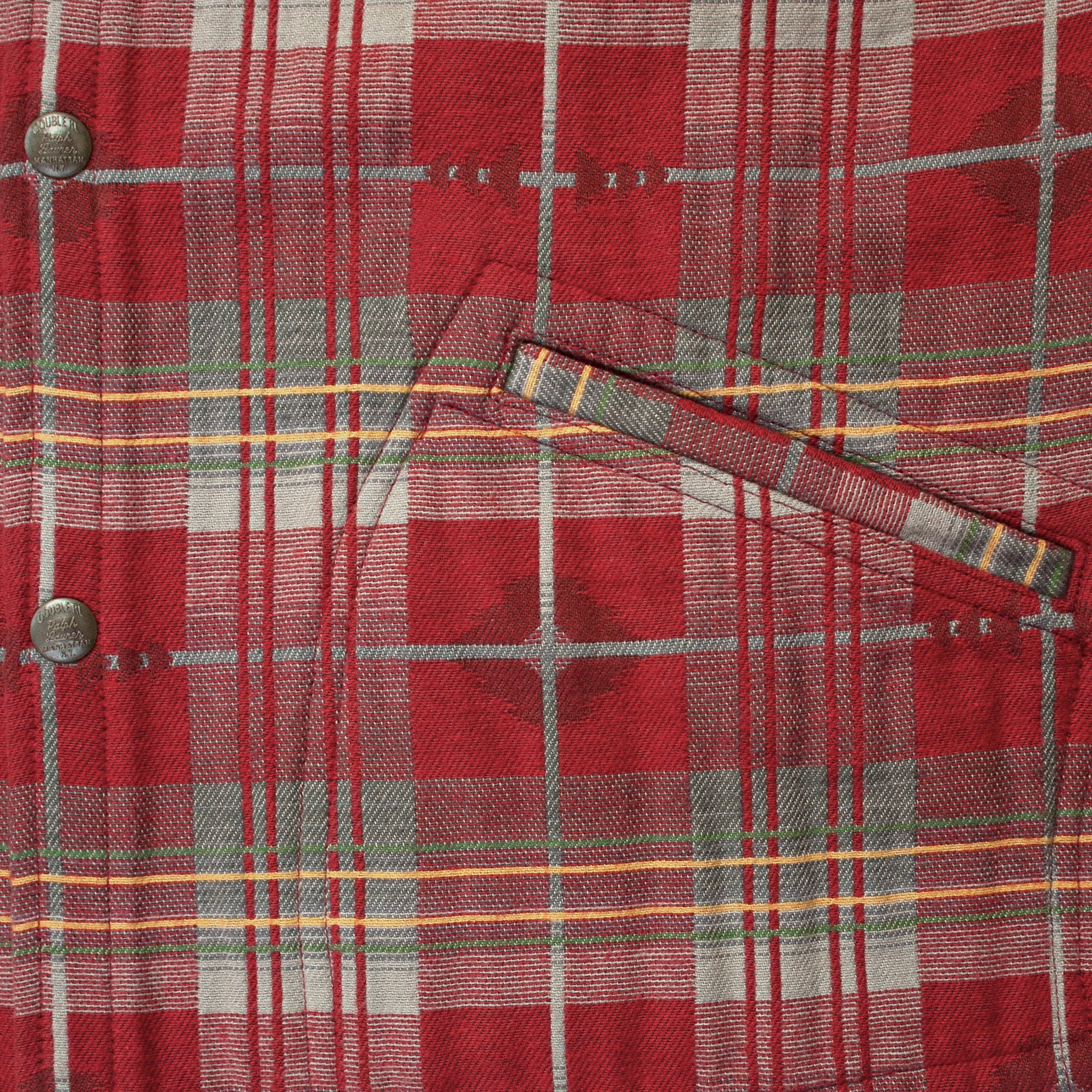 Jacquard Workshirt - Red - Image 4