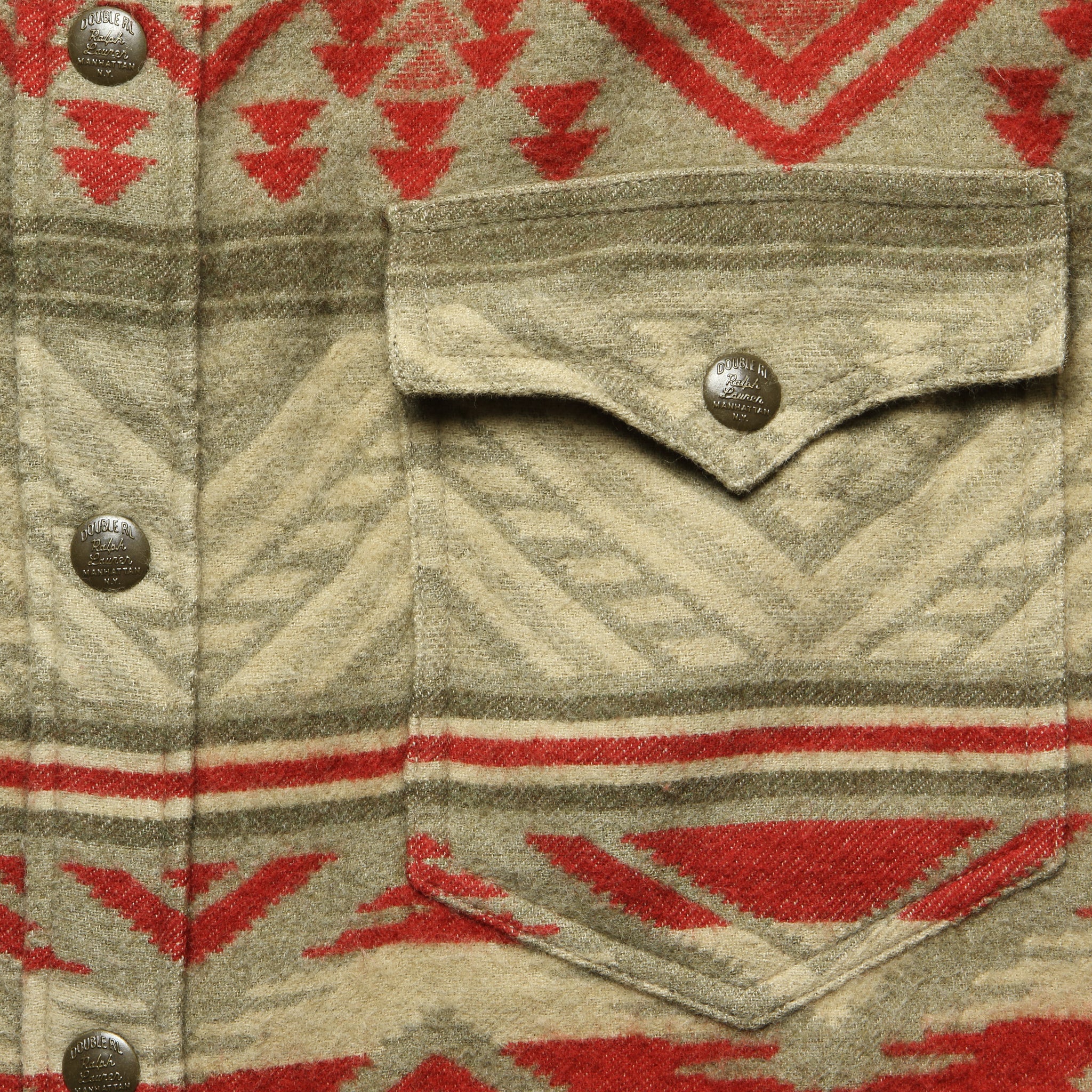 Marvel Beacon Jacquard Overshirt - Tan/Red - Image 3