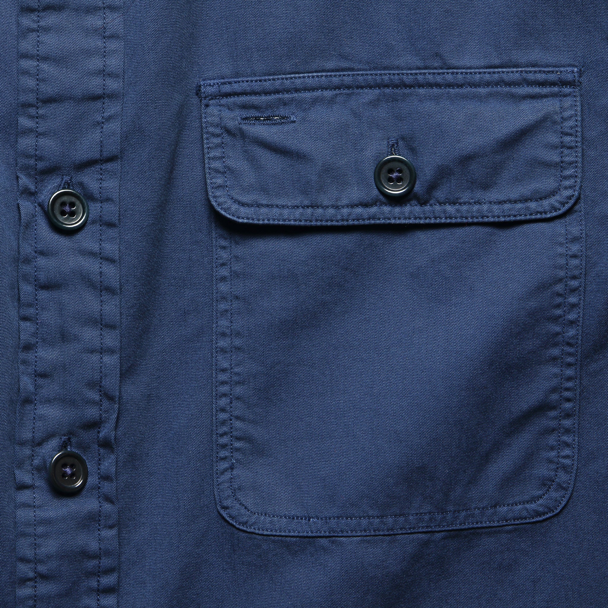 Matlock Army Twill Workshirt - Navy - Image 3