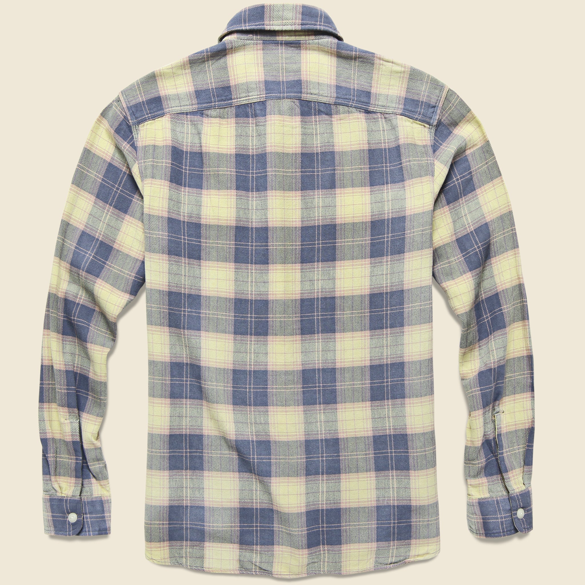 Matlock Plaid Twill Workshirt - Blue/Yellow - Image 2