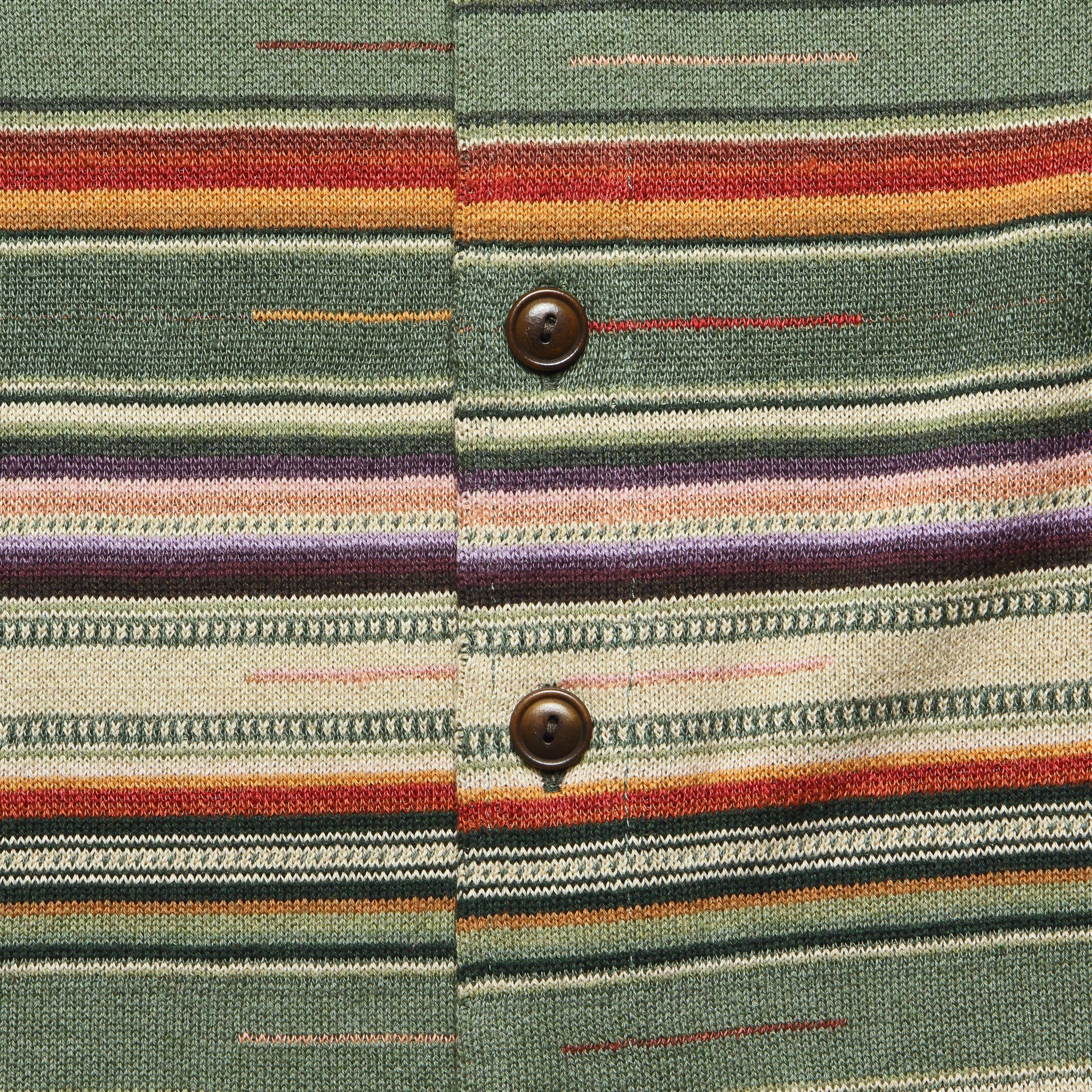 Cotton-Linen Workshirt Sweater - Sage - Image 3