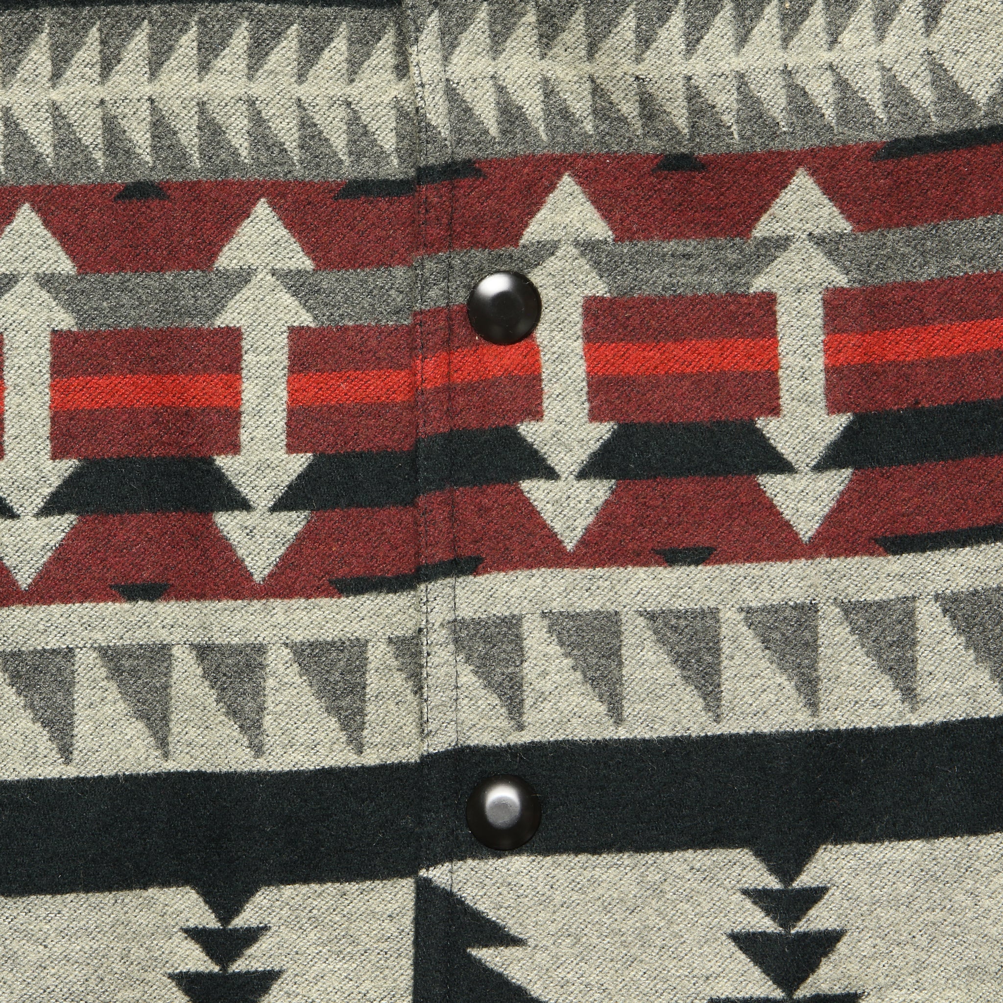 Brushed Jacquard Overshirt - Black/Multi - Image 3