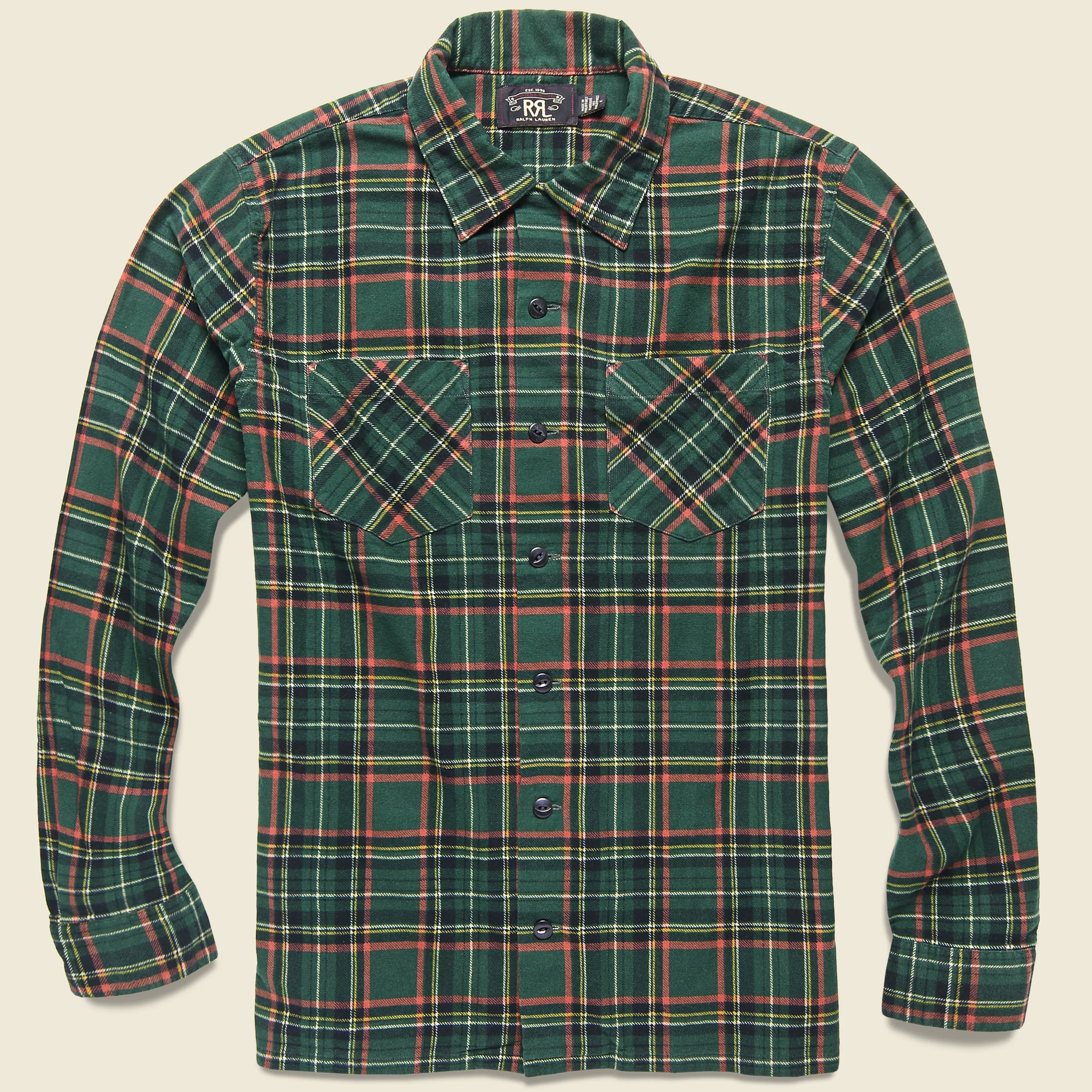 Rodgers Flannel Overshirt - Green