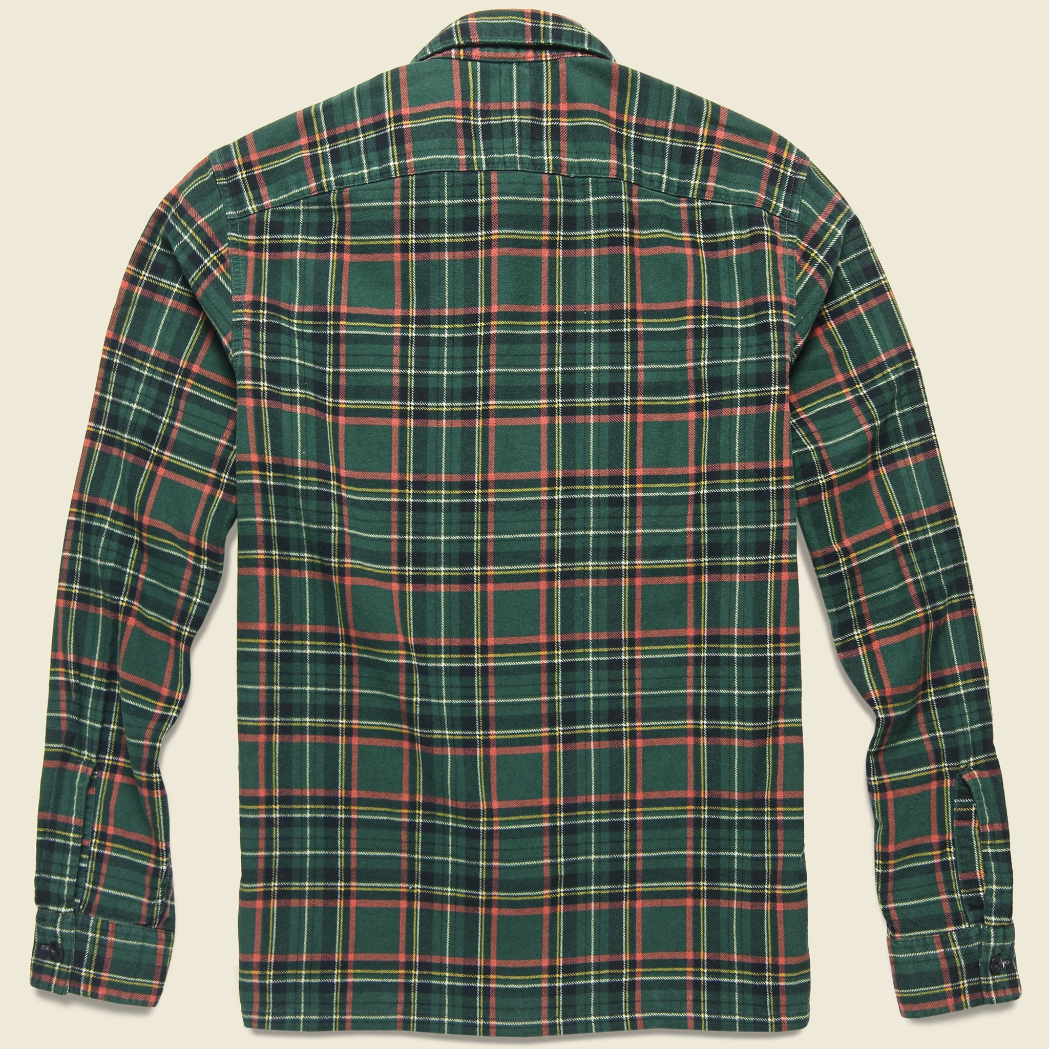 Rodgers Flannel Overshirt - Green - Image 2