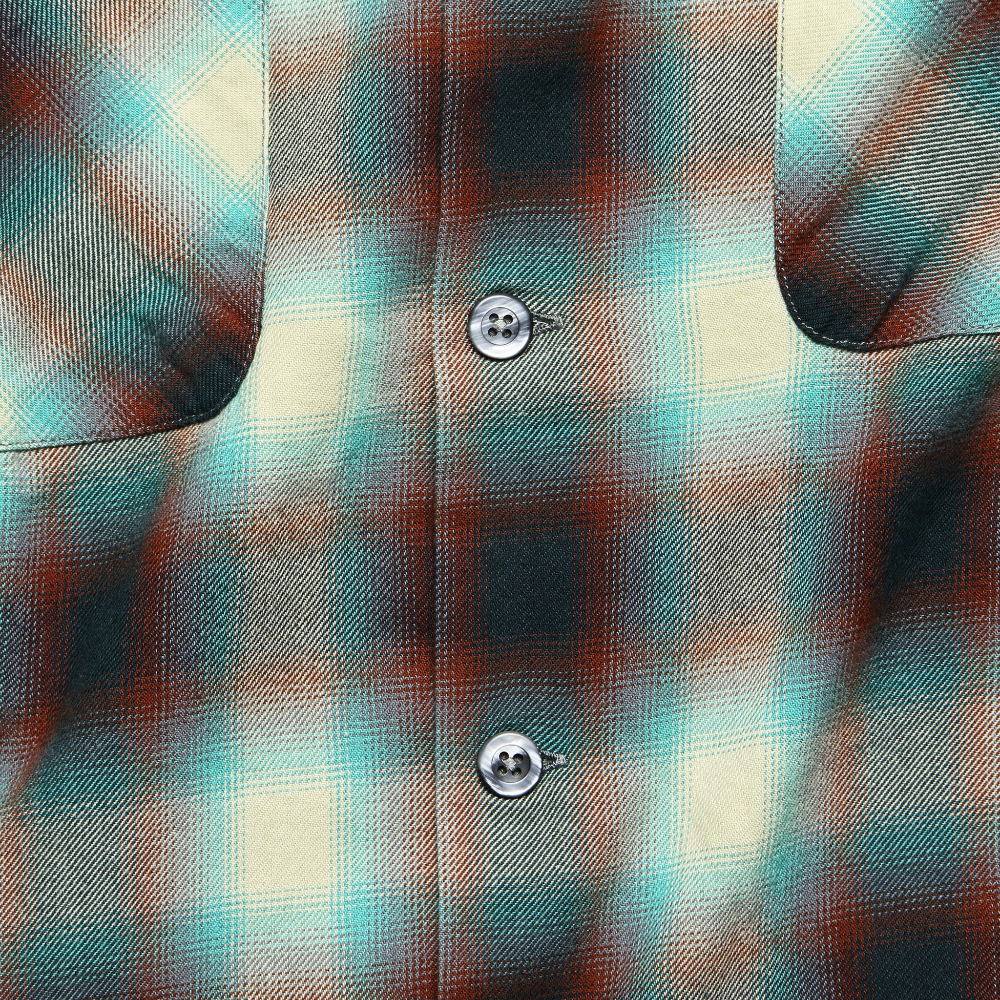 Towns Camp Shirt - Green/Brown Ombr‚à ö¬© Plaid - Image 3