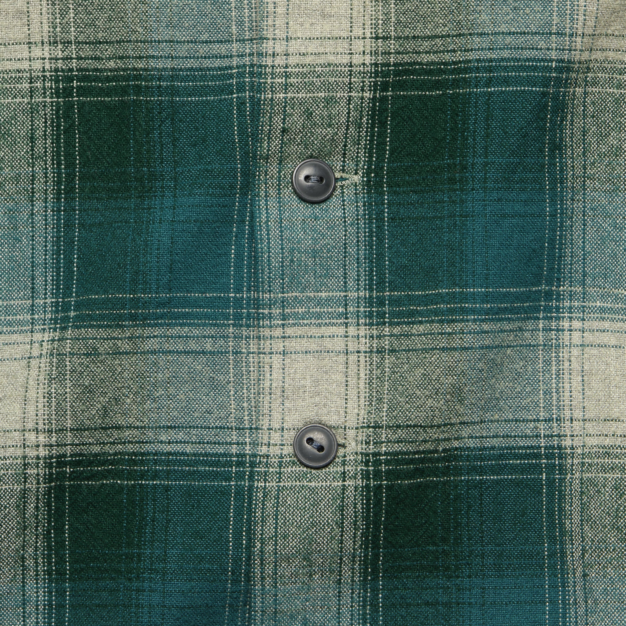 Plaid Brushed Camp Flannel - Green/Grey - Image 3