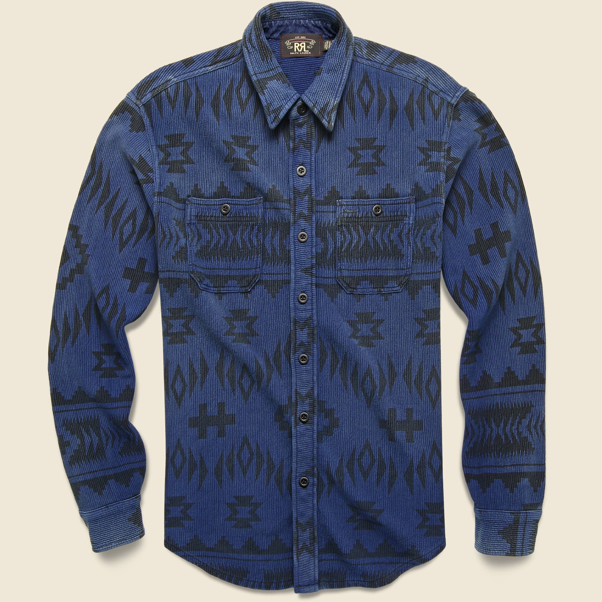 Southwestern Indigo Jersey Workshirt - Indigo