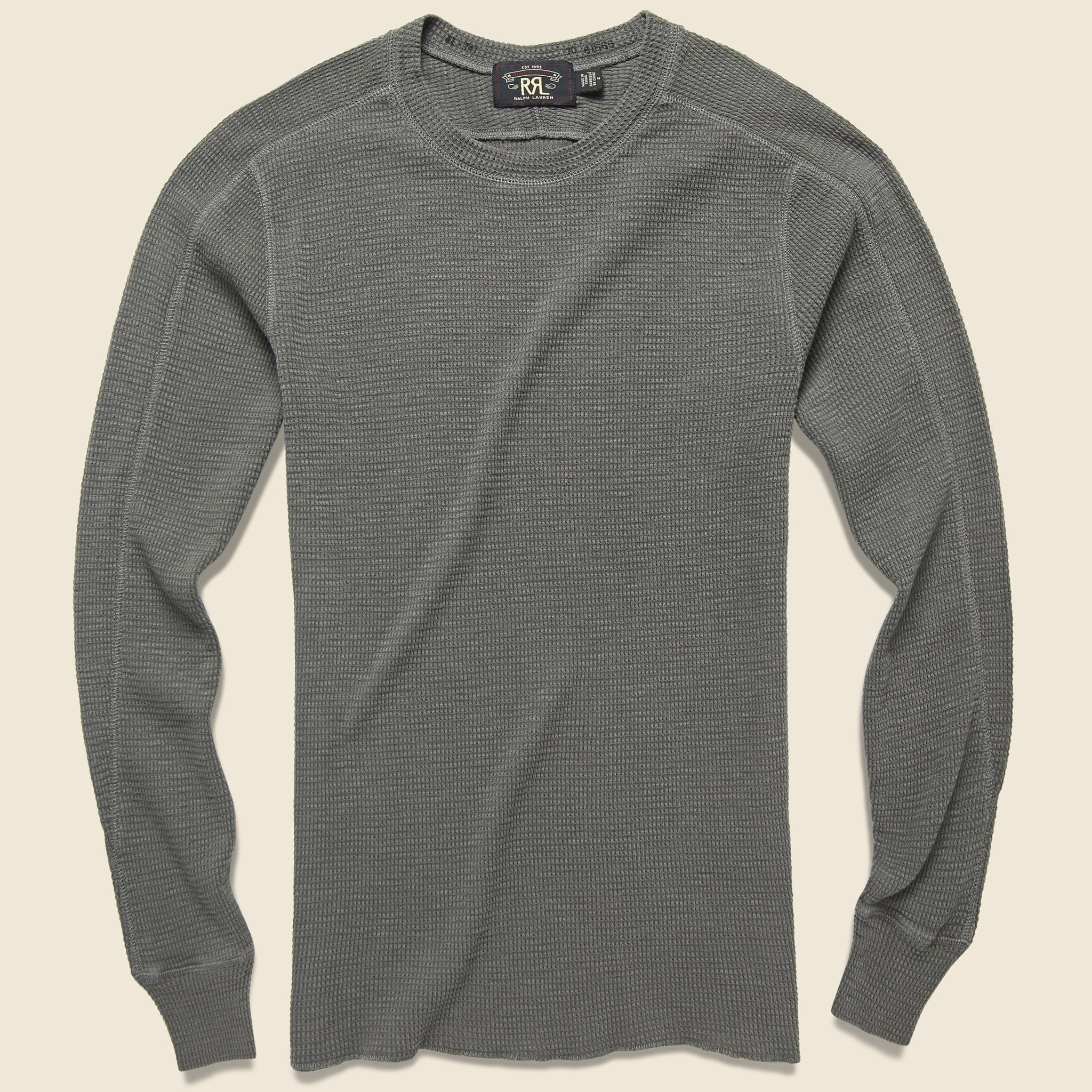 Waffle Crewneck - Alpine Grey