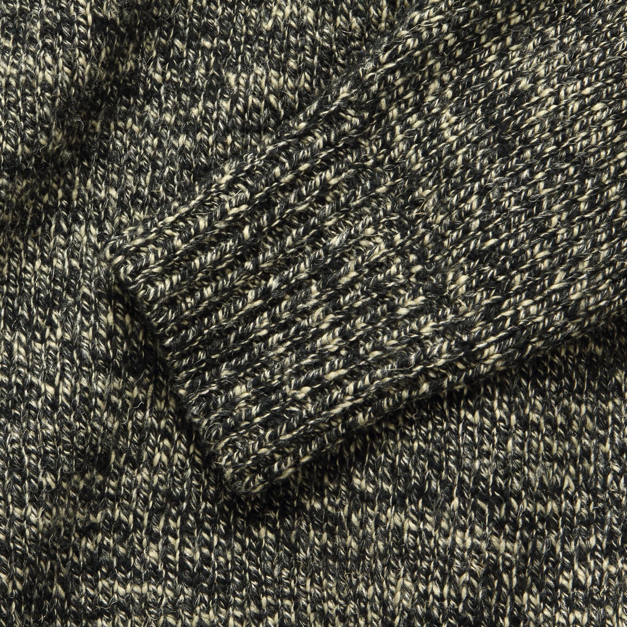 Wool-Blend Turtleneck Pullover - Black/Cream - Image 3