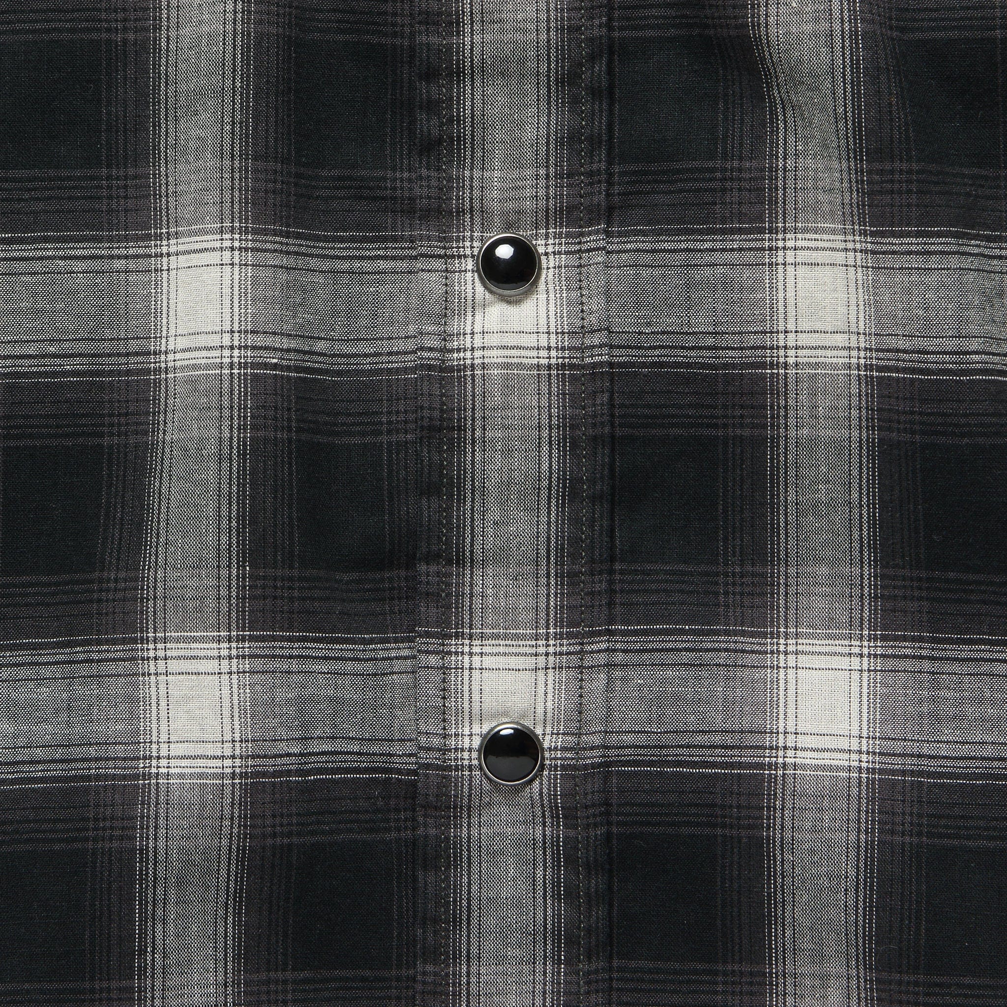 Wrangler Ombre Plaid Western Shirt - Black/Grey - Image 3