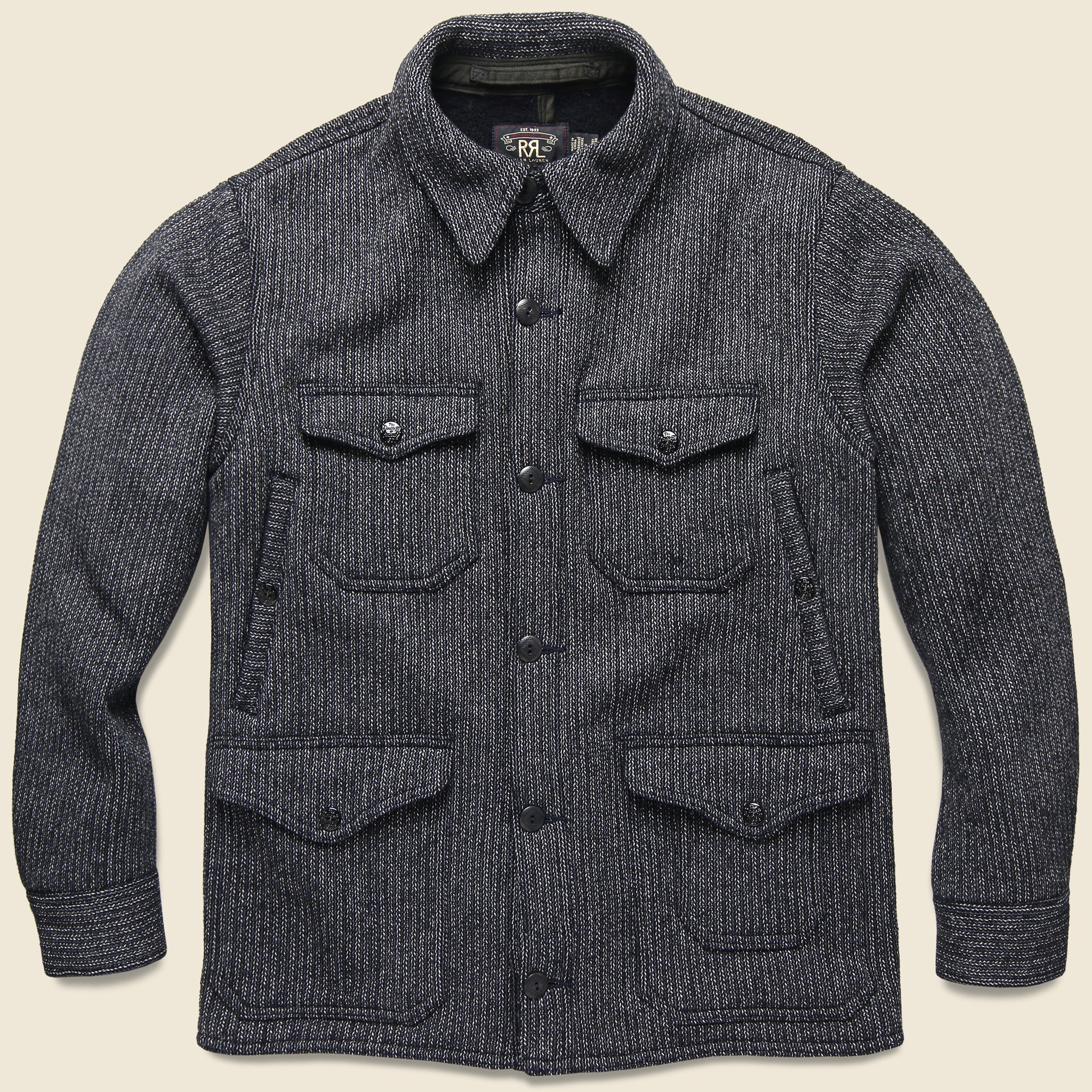 Martin Wool-Cotton Jacket - Indigo