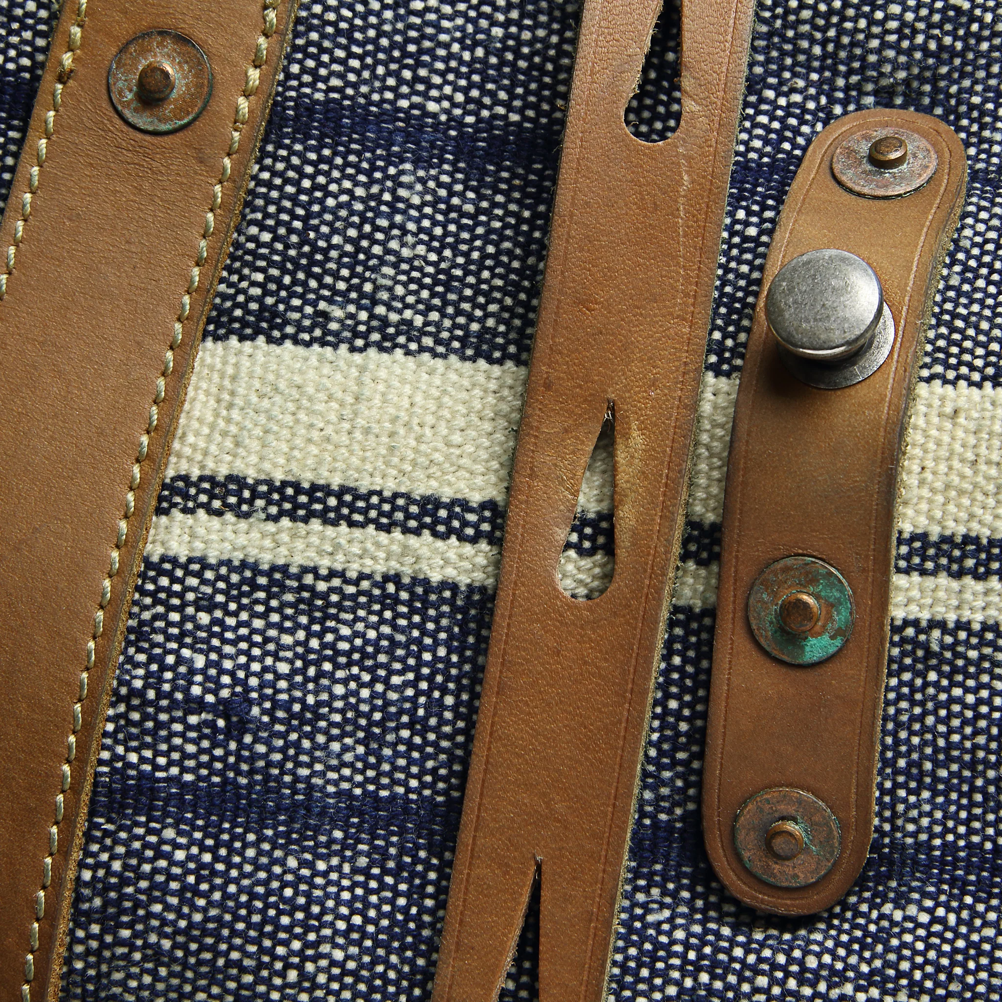 Murphy Canvas Tote - Indigo/Tan - Image 4
