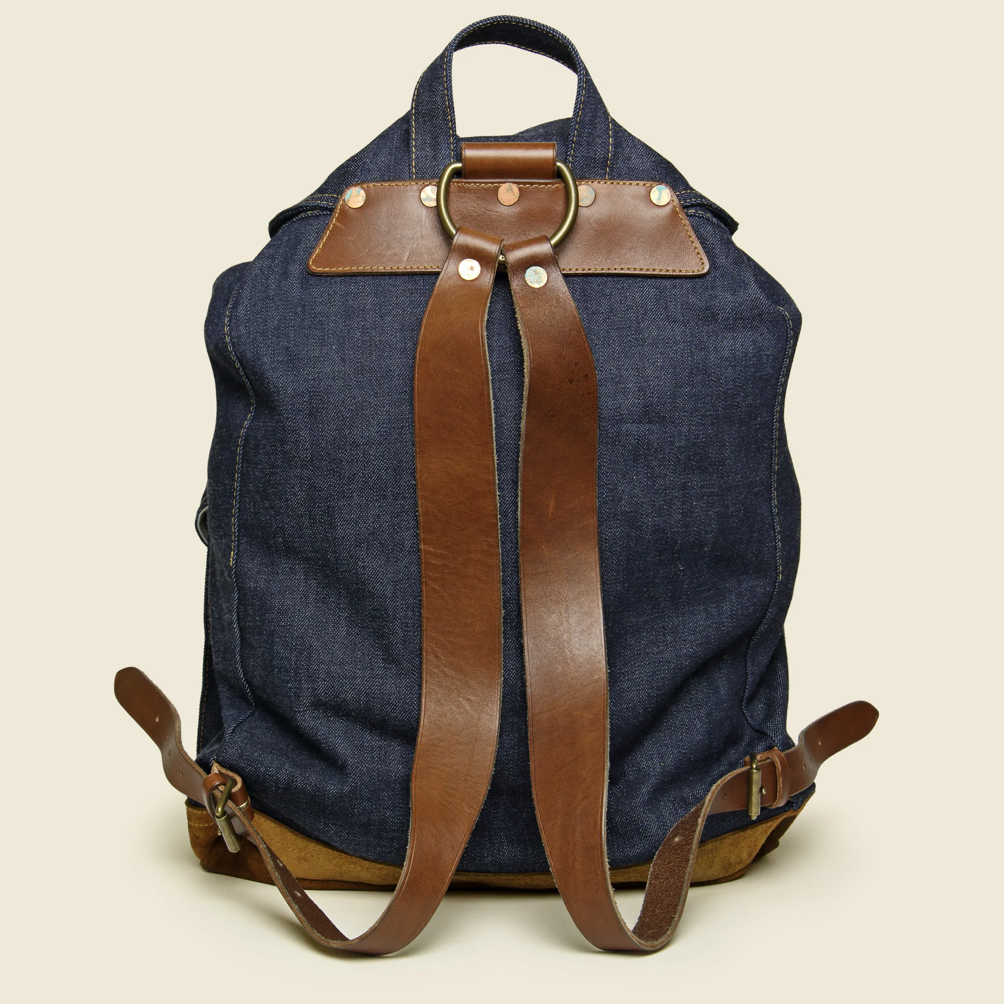 Riley Denim Rucksack - Indigo - Image 2