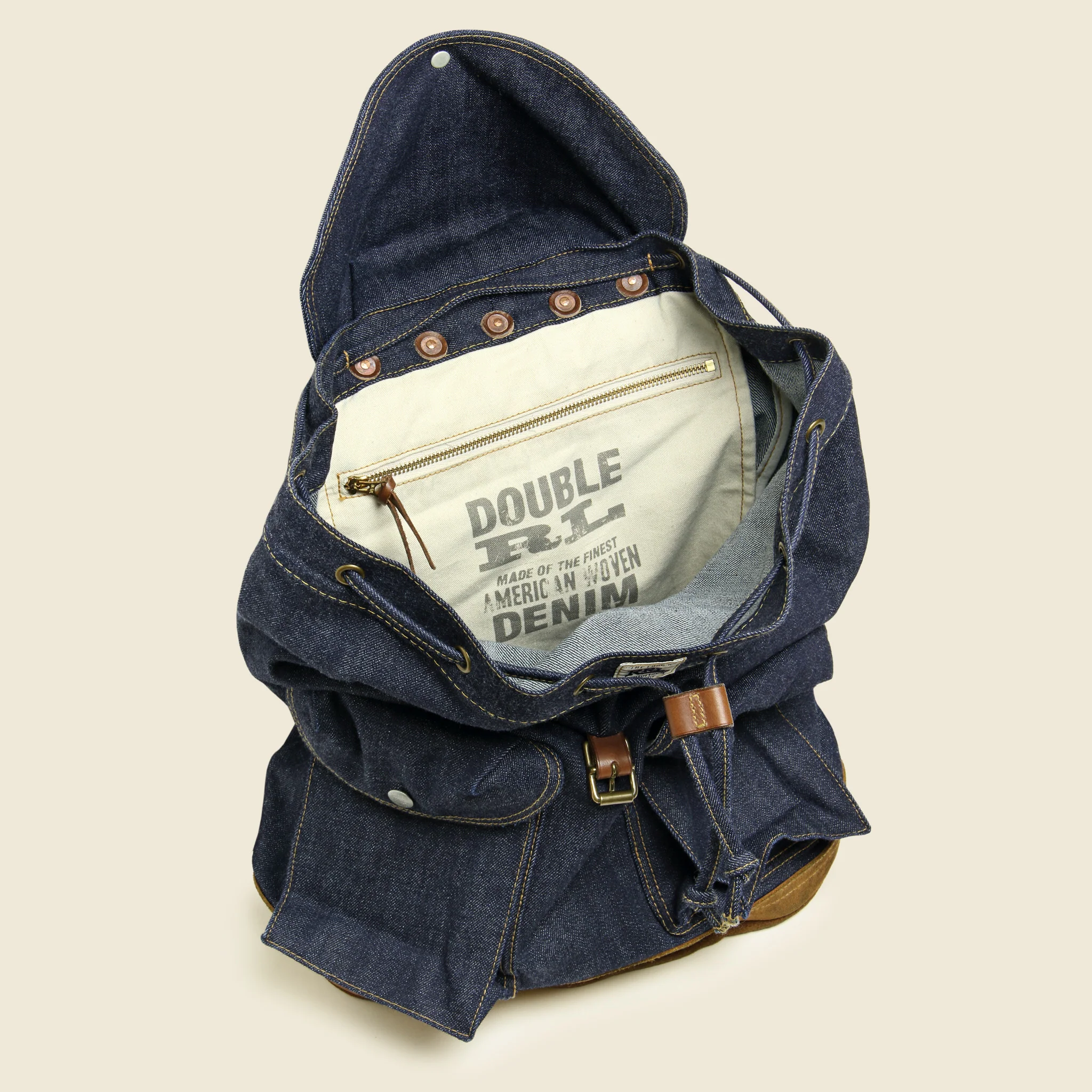 Riley Denim Rucksack - Indigo - Image 3