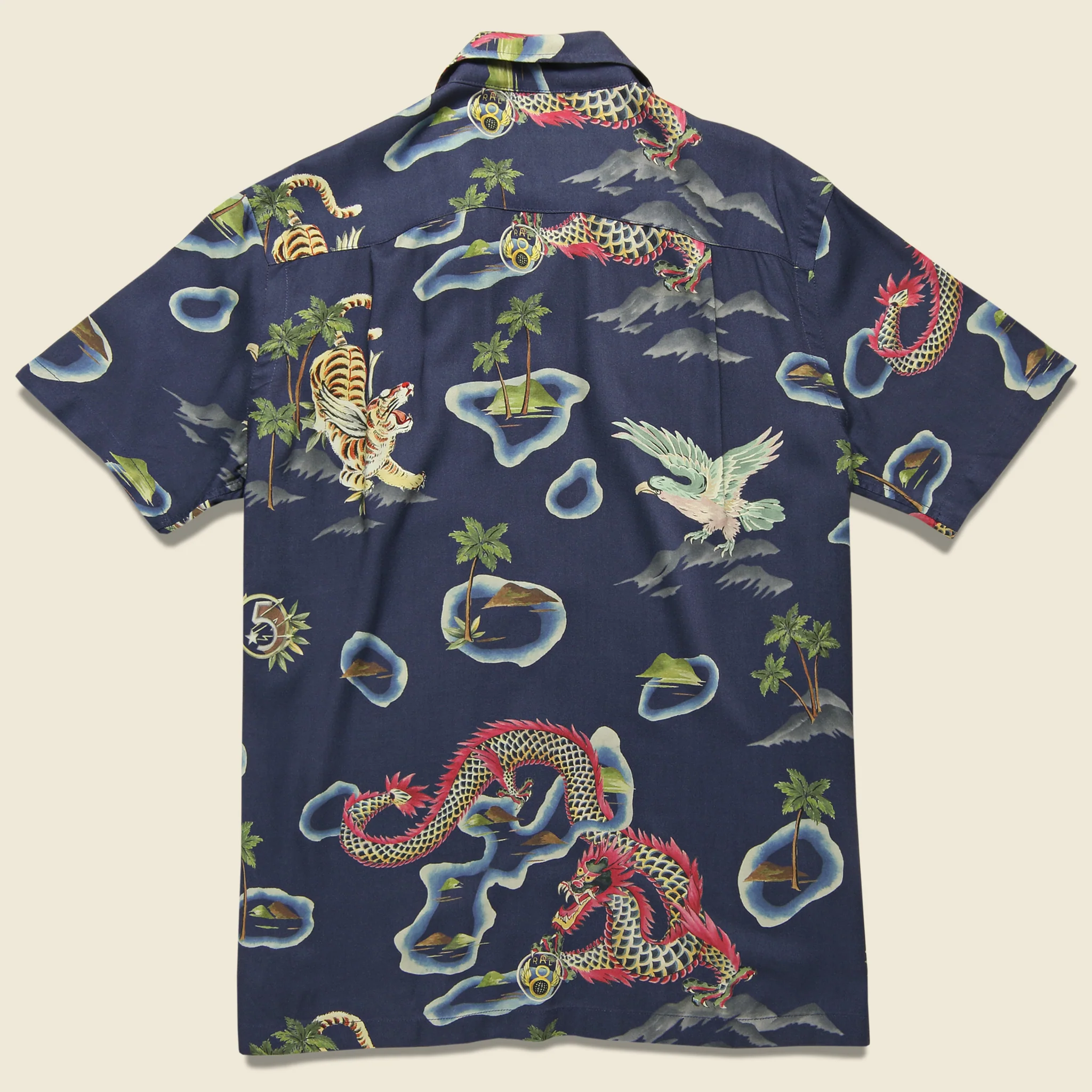 Rayon Camp Shirt - Blue Multi - Image 2