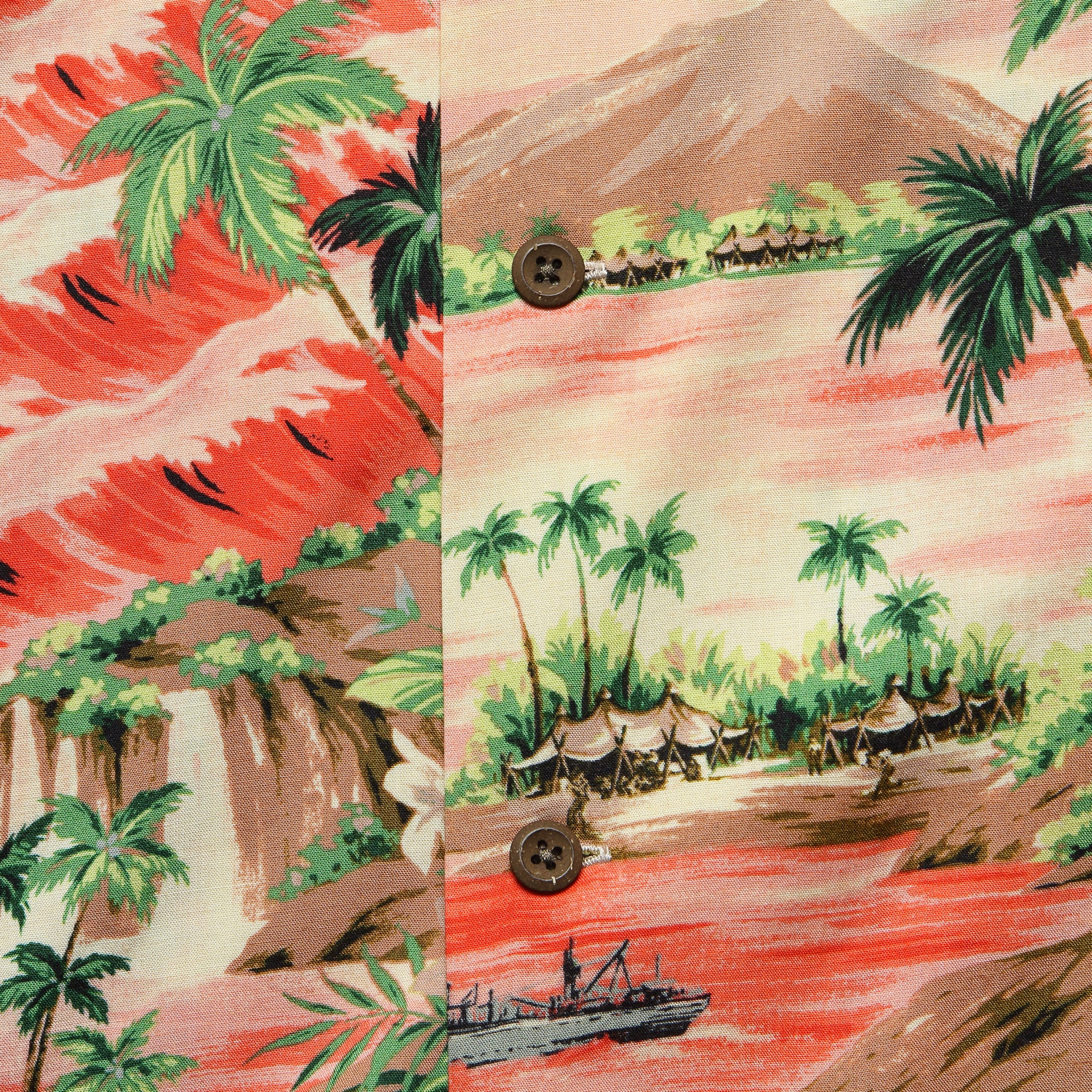 Aloha Camp Shirt - Coral - Image 3