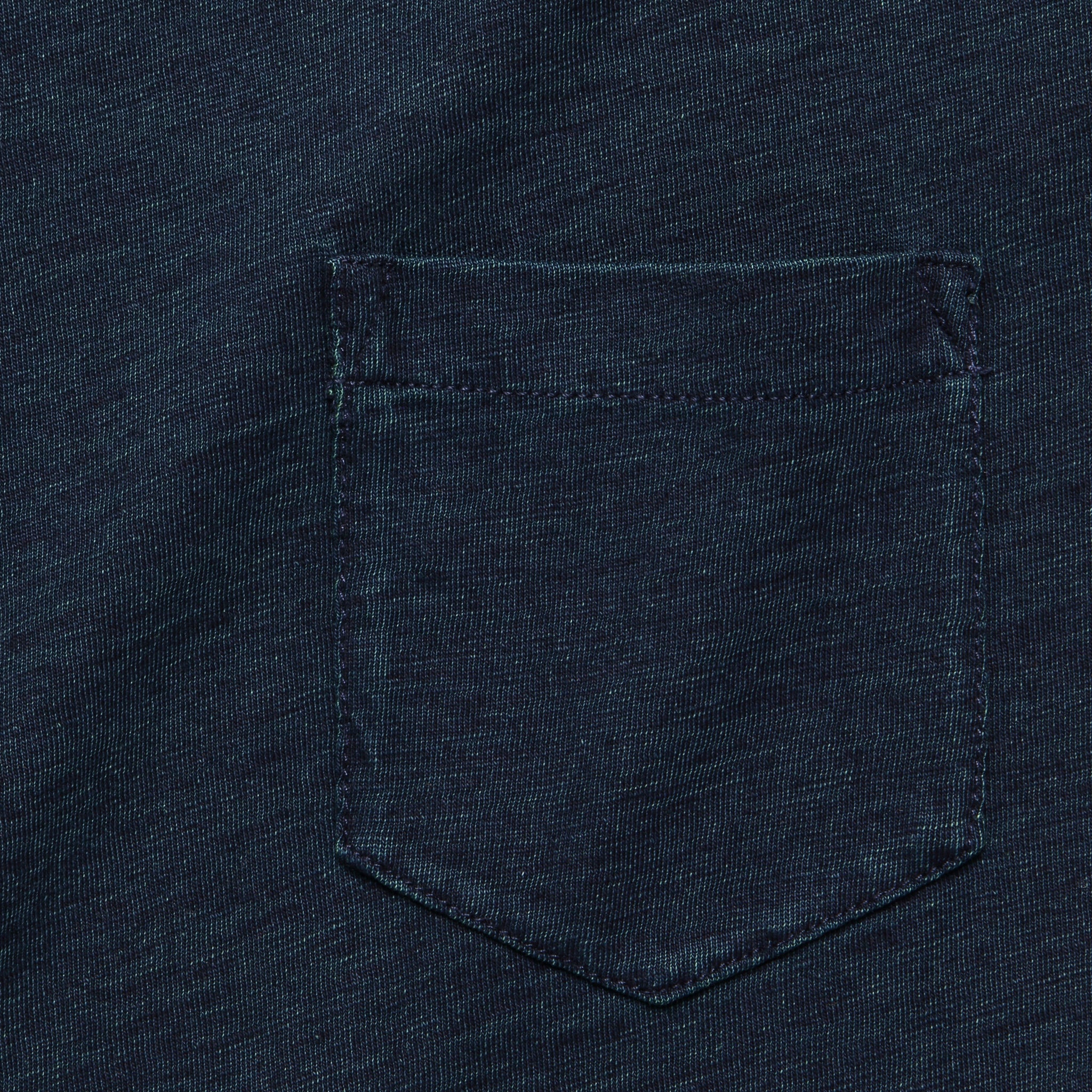 Cotton Jersey Pocket Tee - Indigo - Image 3