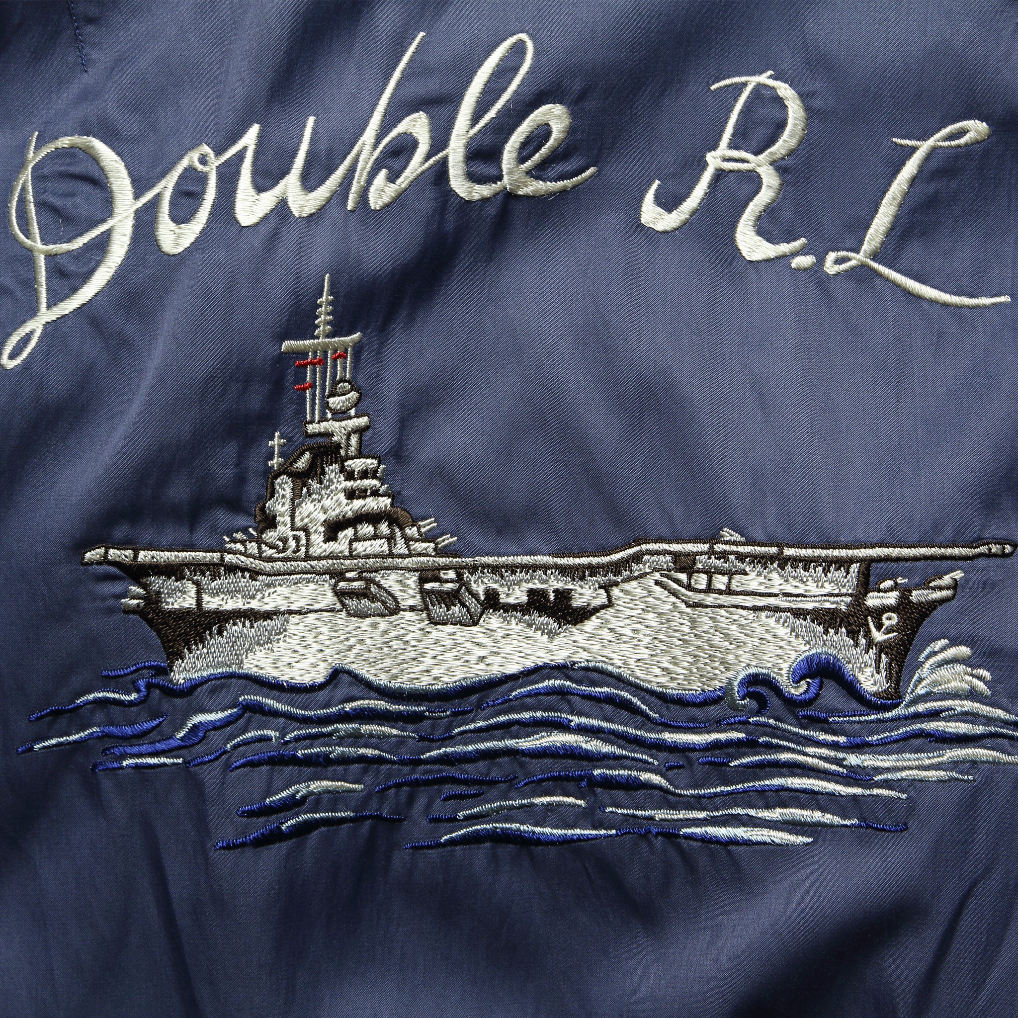 Reversible Souvenir Bomber - Blue - Image 5