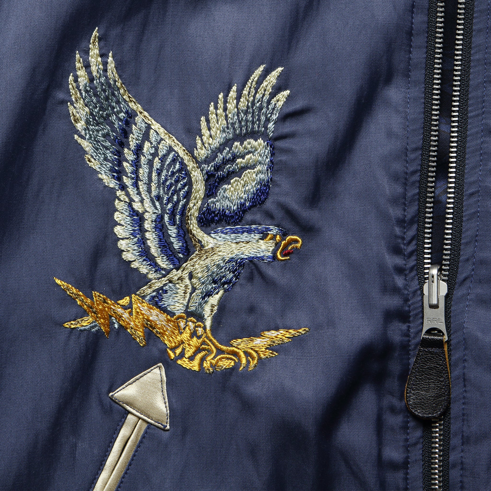 Reversible Souvenir Bomber - Blue - Image 7