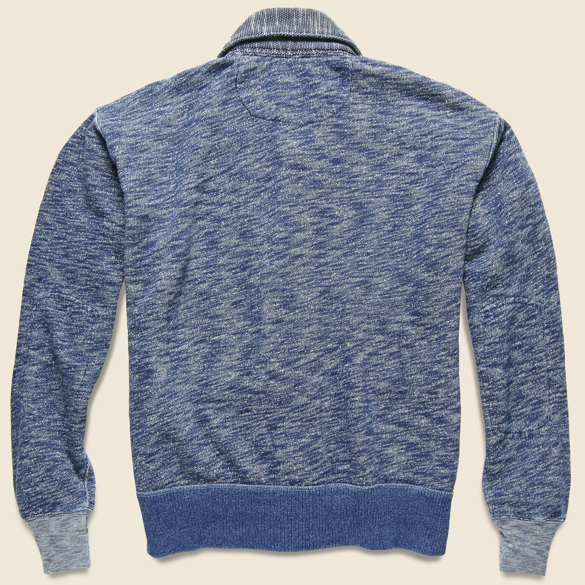 Vintage Fleece Coach Cardigan - Indigo Heather - Image 2