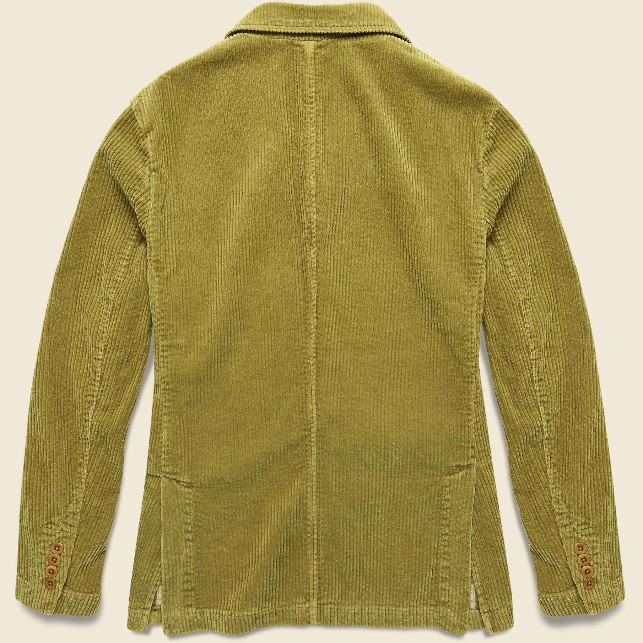 Rugged Cord Blazer - Khaki - Image 2