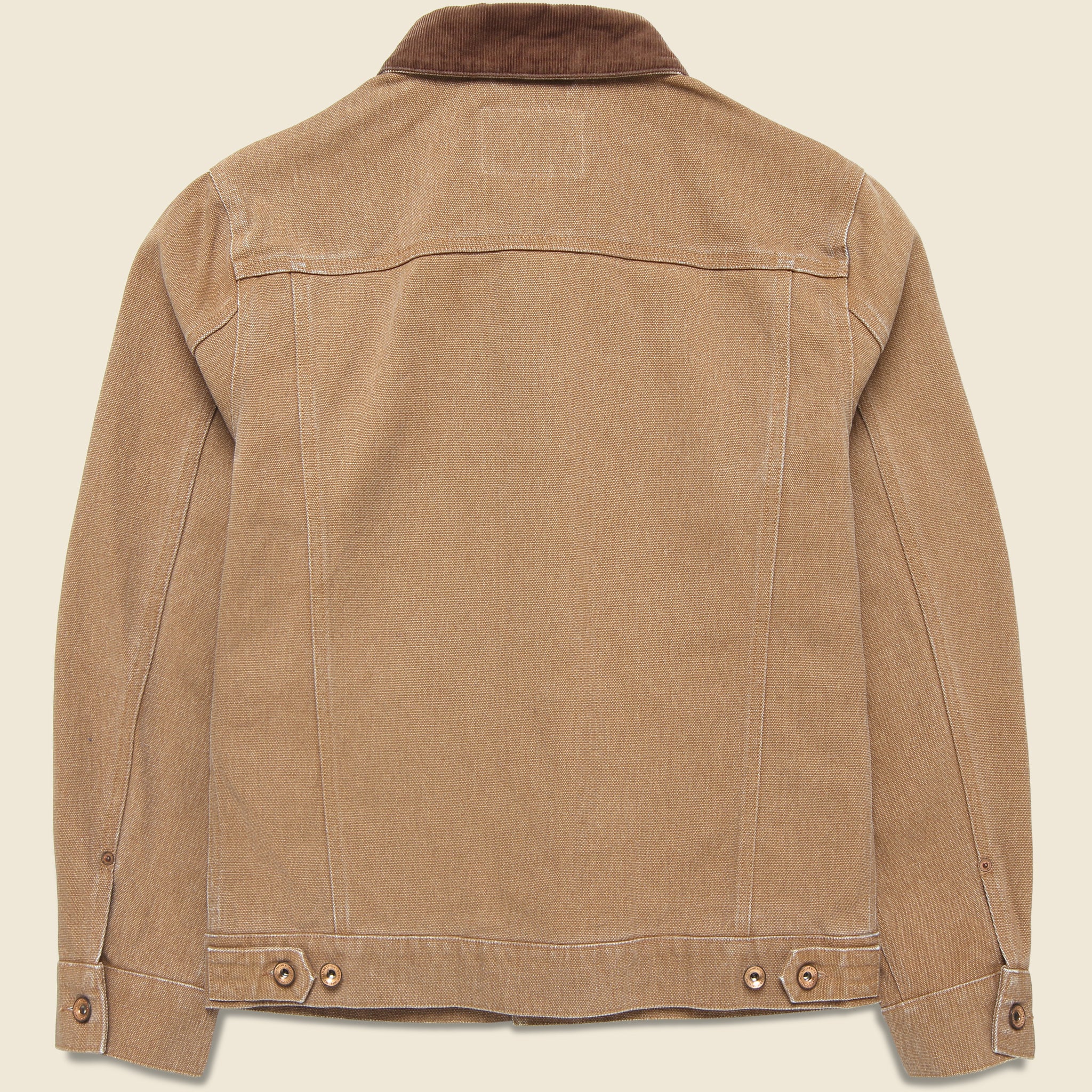 Ryder Jacket - Tobacco Chipped Canvas - Image 5