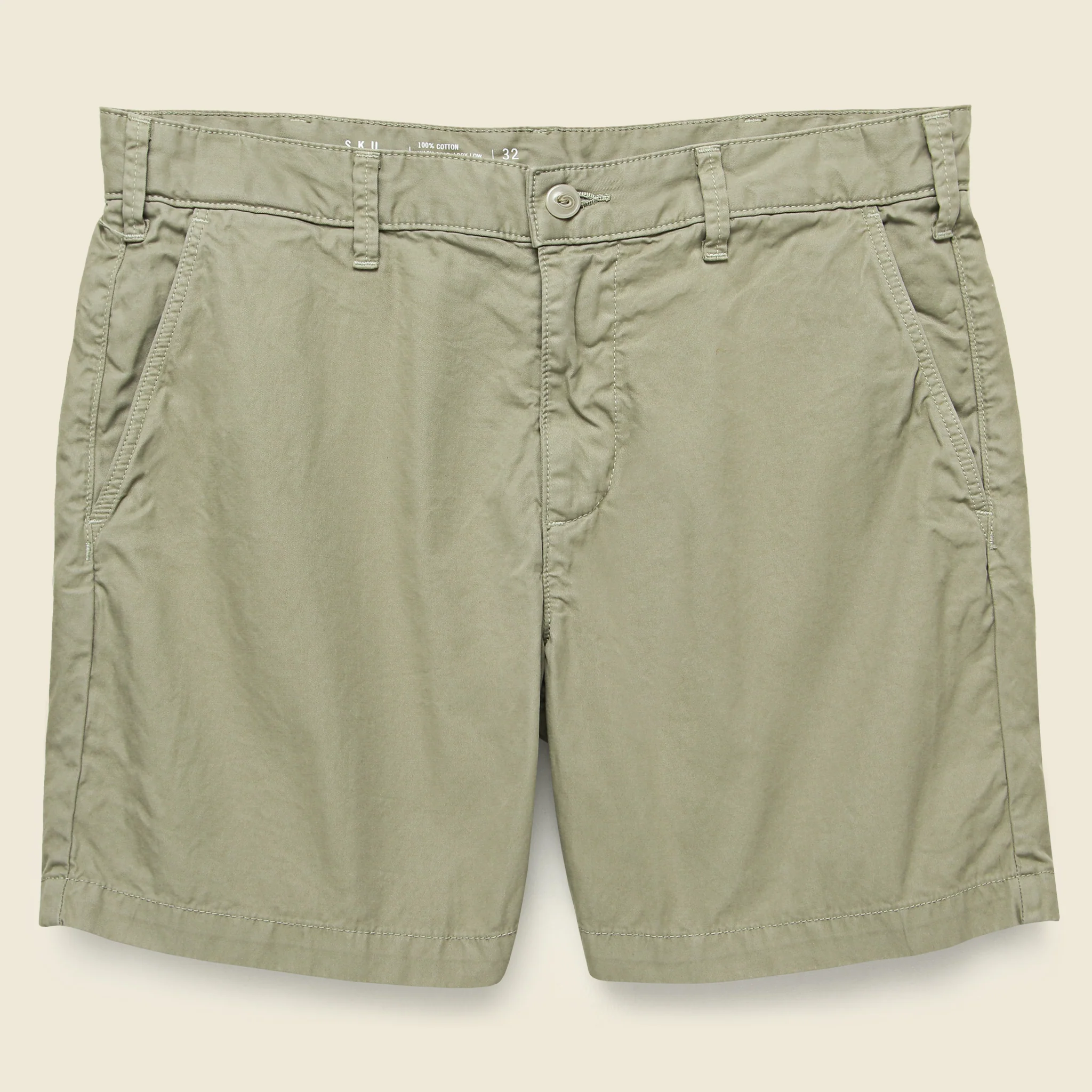 6-inch Twill Bermuda Short - Khaki