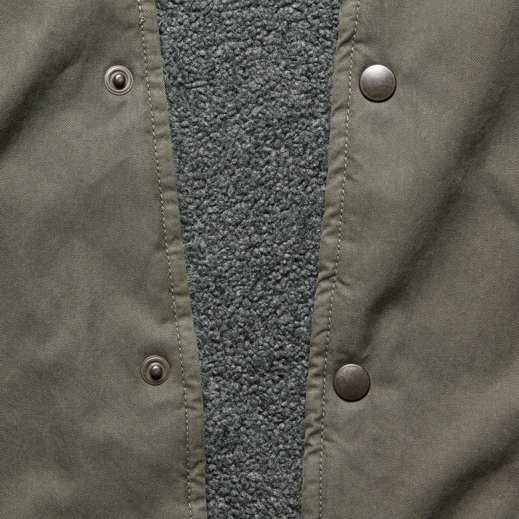 Berber Lined Warm Up Jacket - Olive - Image 3