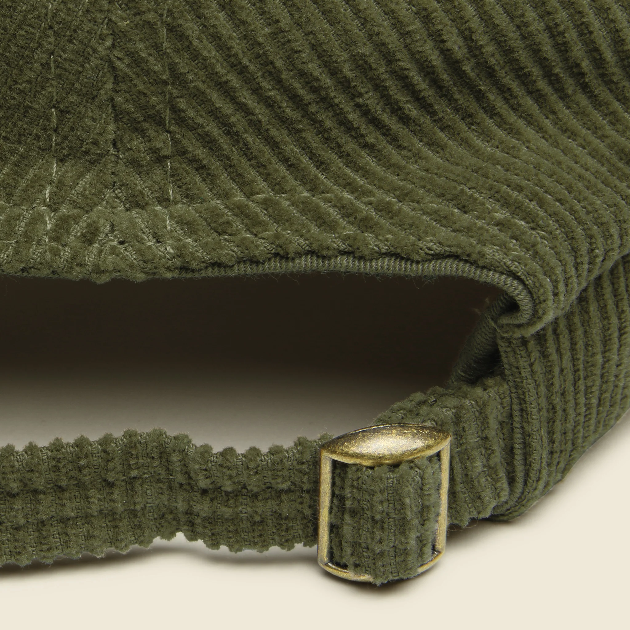 Corduroy Baseball Cap - Olive - Image 2