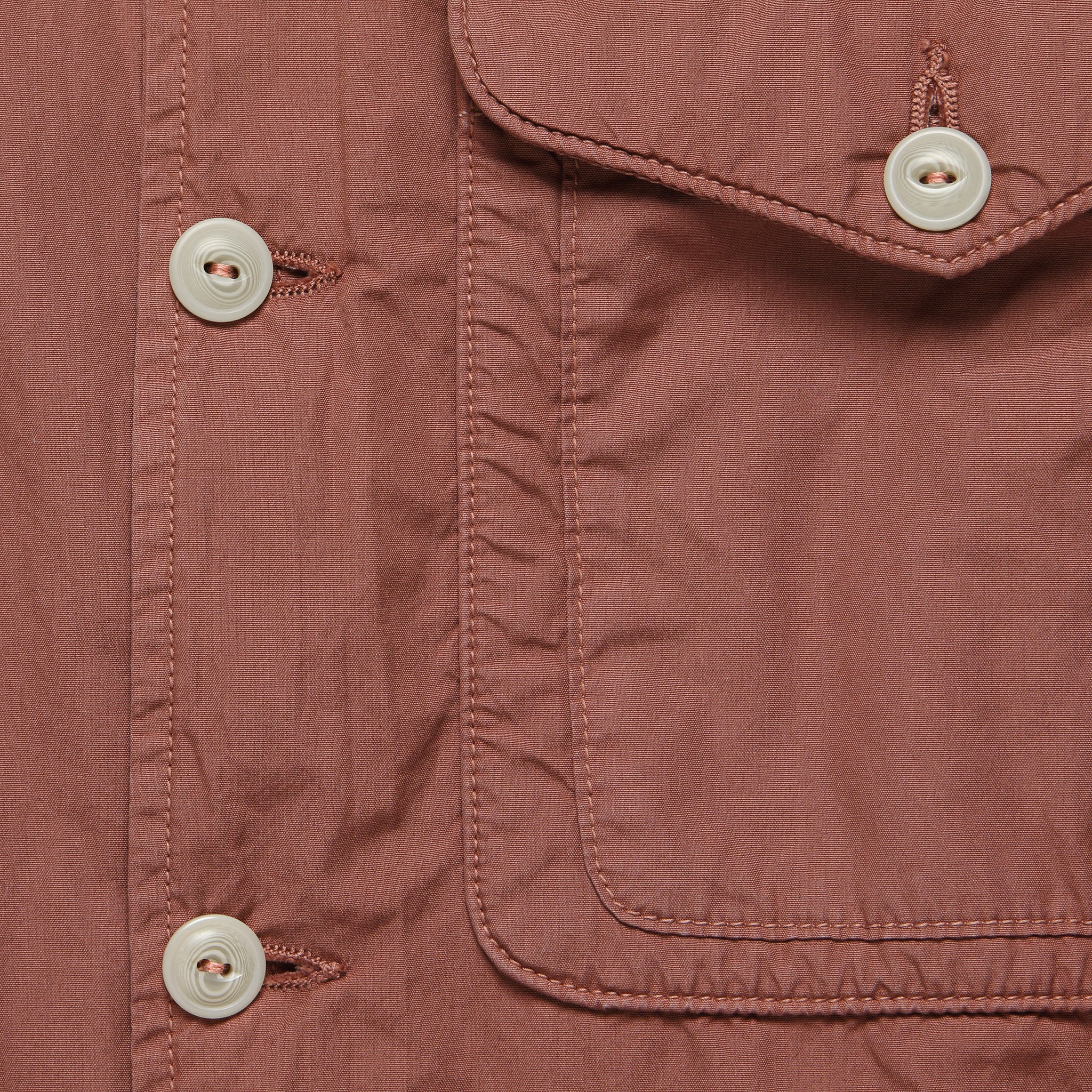 Fleece Lined Shirt Jacket - Nutmeg - Image 3