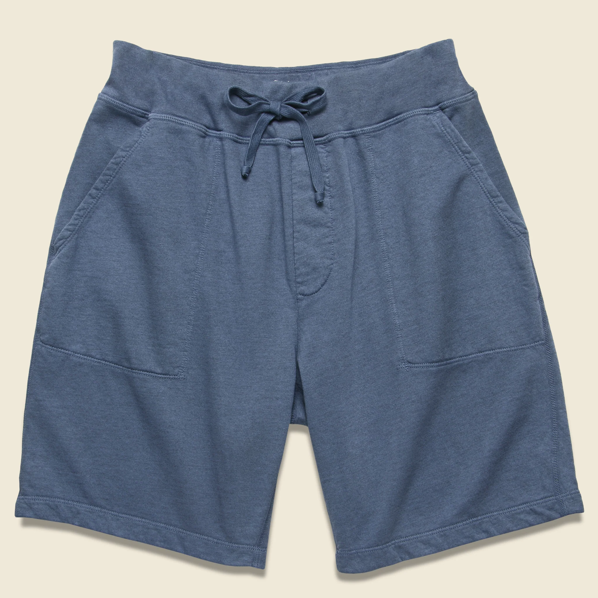 Heather Fleece Sweatshort - Good Blue