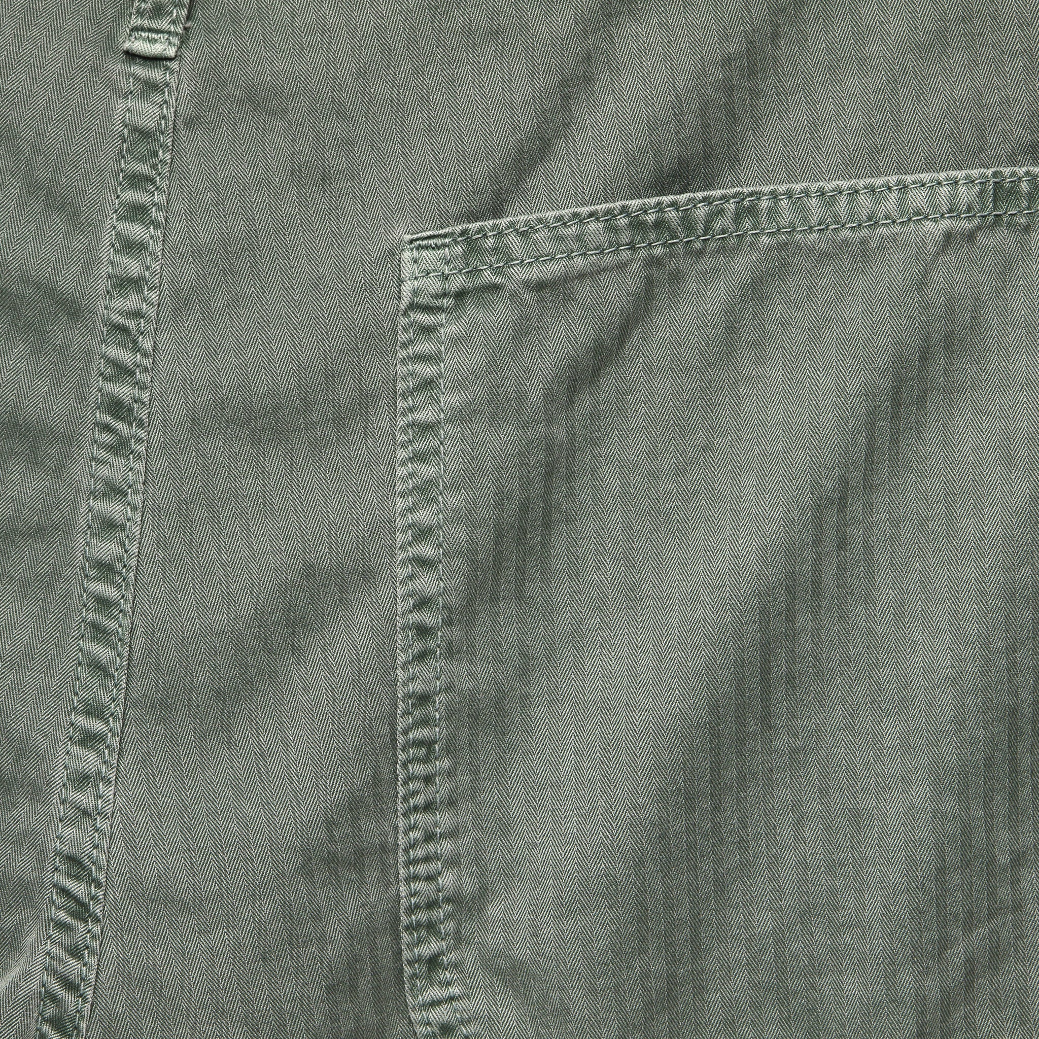 Herringbone Naval Short - Olive - Image 3