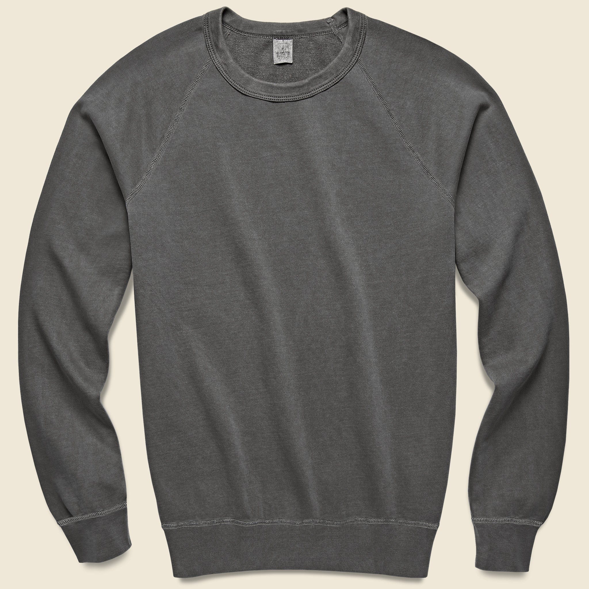 Supima Beach Crew Sweatshirt - Black