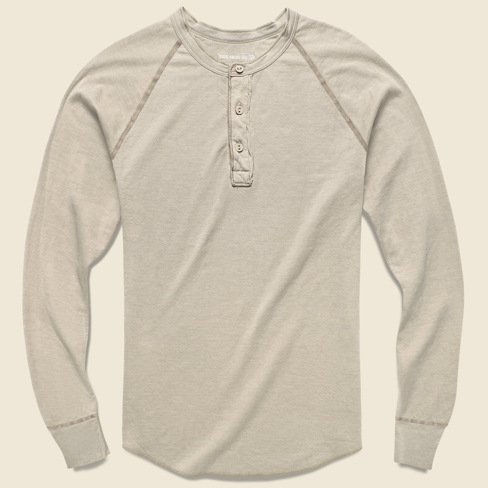 Pointelle Henley - Coffee Heather