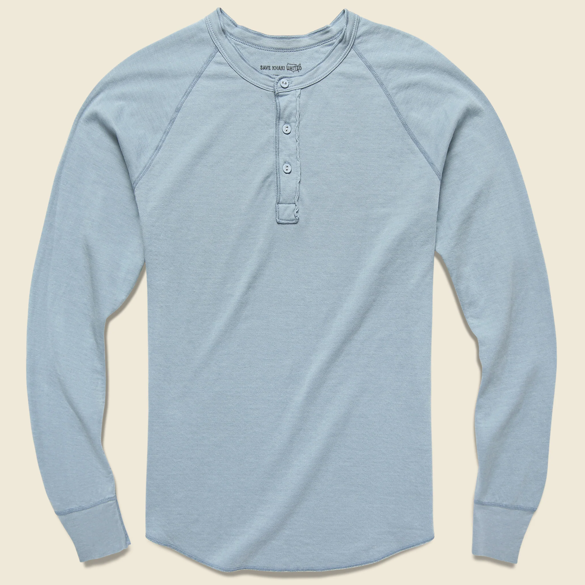 Pointelle Henley - Light Blue